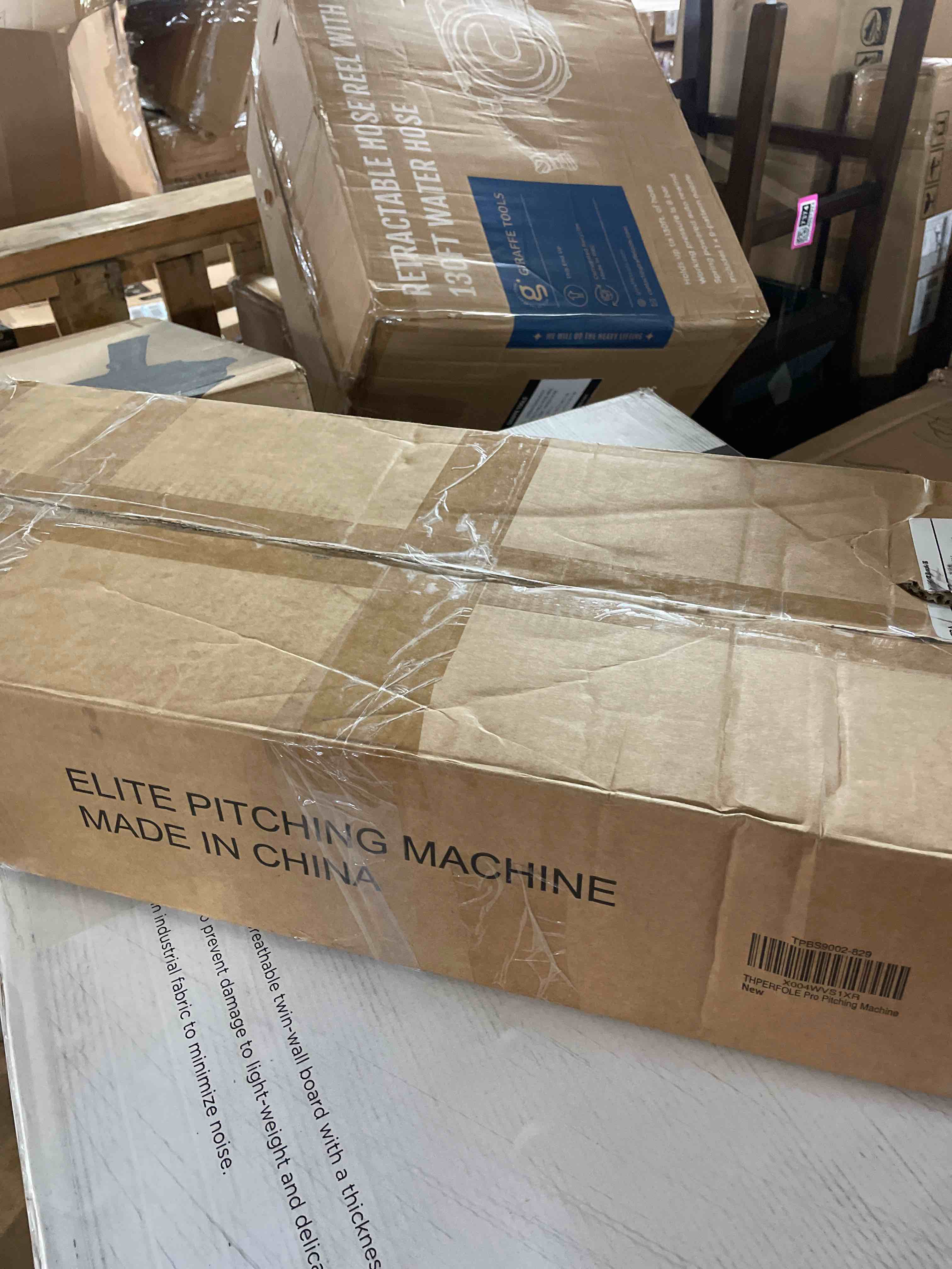 Condition photo showing New/Like New for 50 mph manual baseball pitching machine - no electricity required | throws ground balls, line drives & fly balls | adjustable speed 20-50 mph for baseball & softball