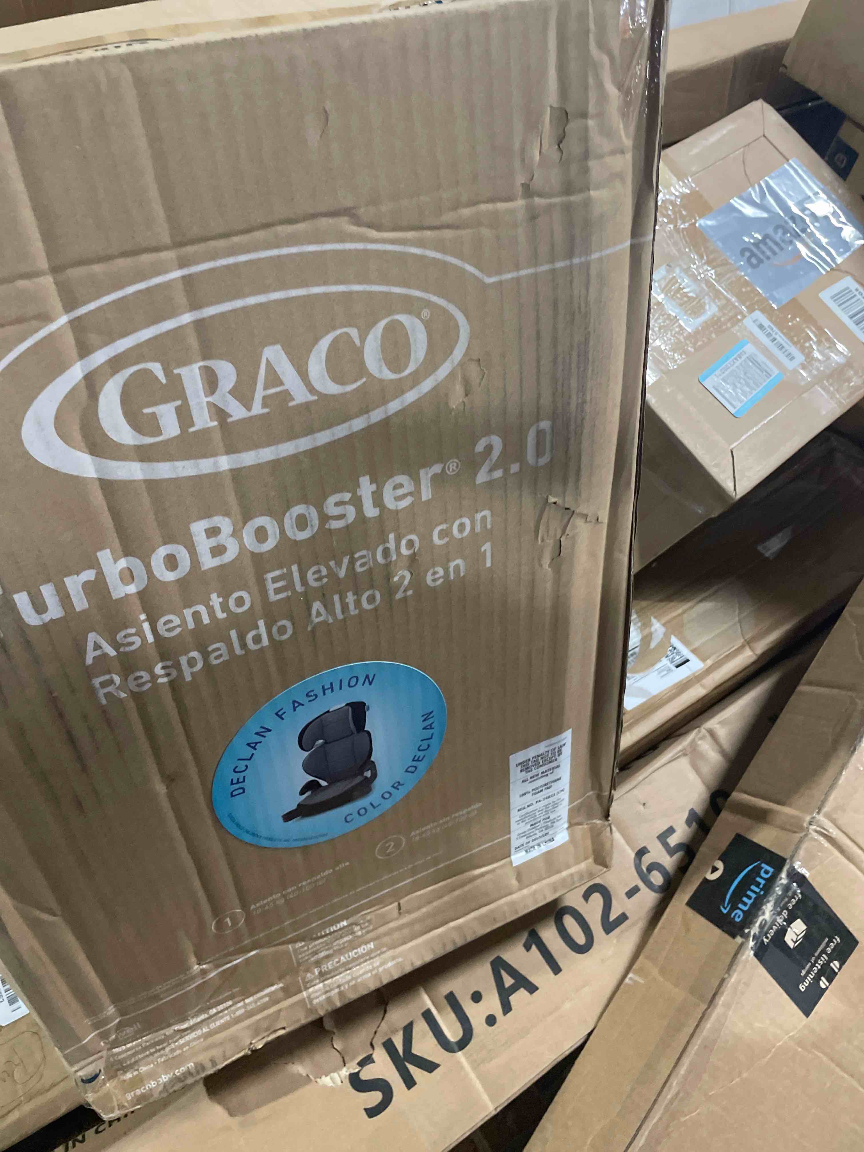 Condition photo showing New/Like New for graco turbobooster 2.0 highback booster car seat, declan