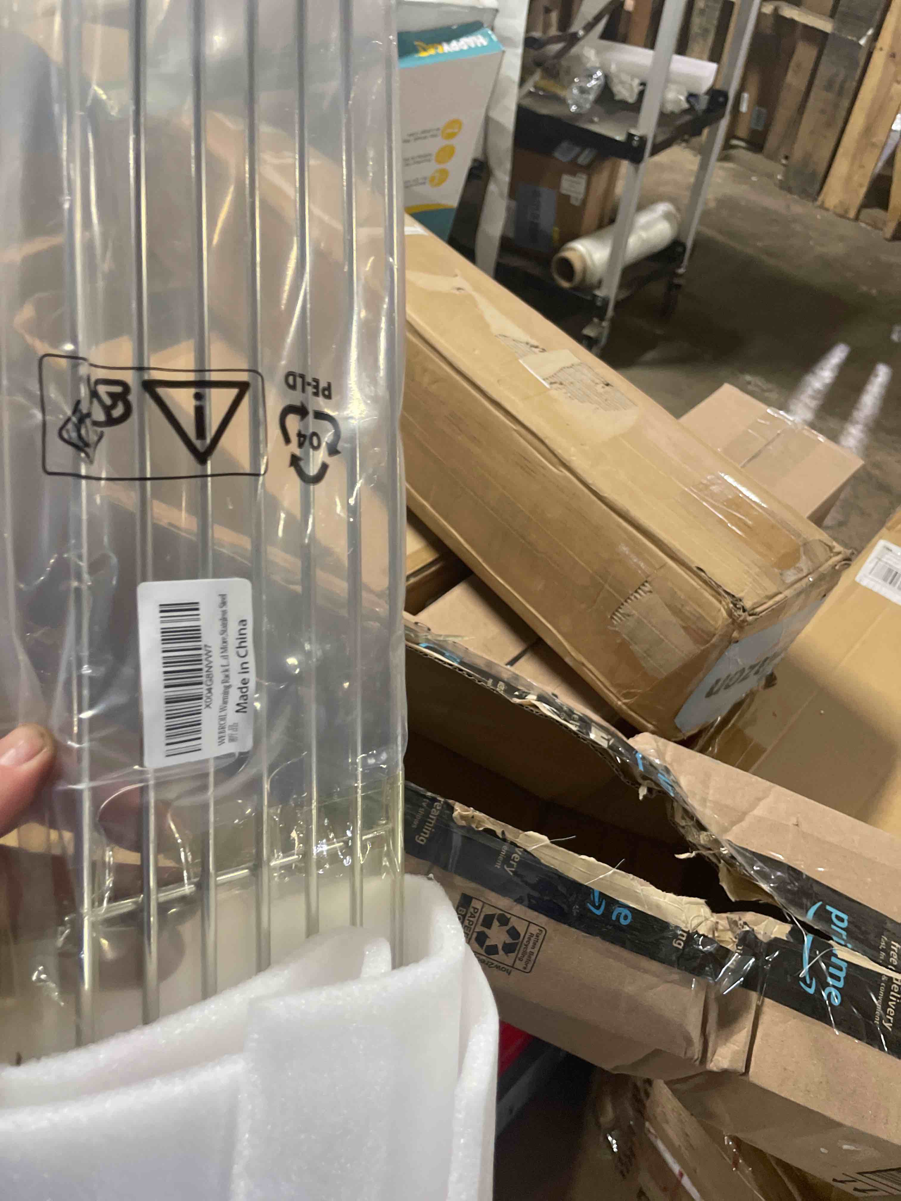 Condition photo showing New/Like New for 7513 88719 grill warming rack for weber genesis 1000-5500, genesis silver b/c, gold b/c grill parts, 80633 stainless steel rack for weber 900, spirit 700, platinum i & ll grill, 24.9"x 4.7" 24.9"l x 4.7"w