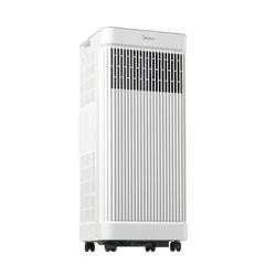 Condition photo showing As Is for midea 5,000 btu doe smart portable air conditioner, for spaces up to 150 sq. ft.