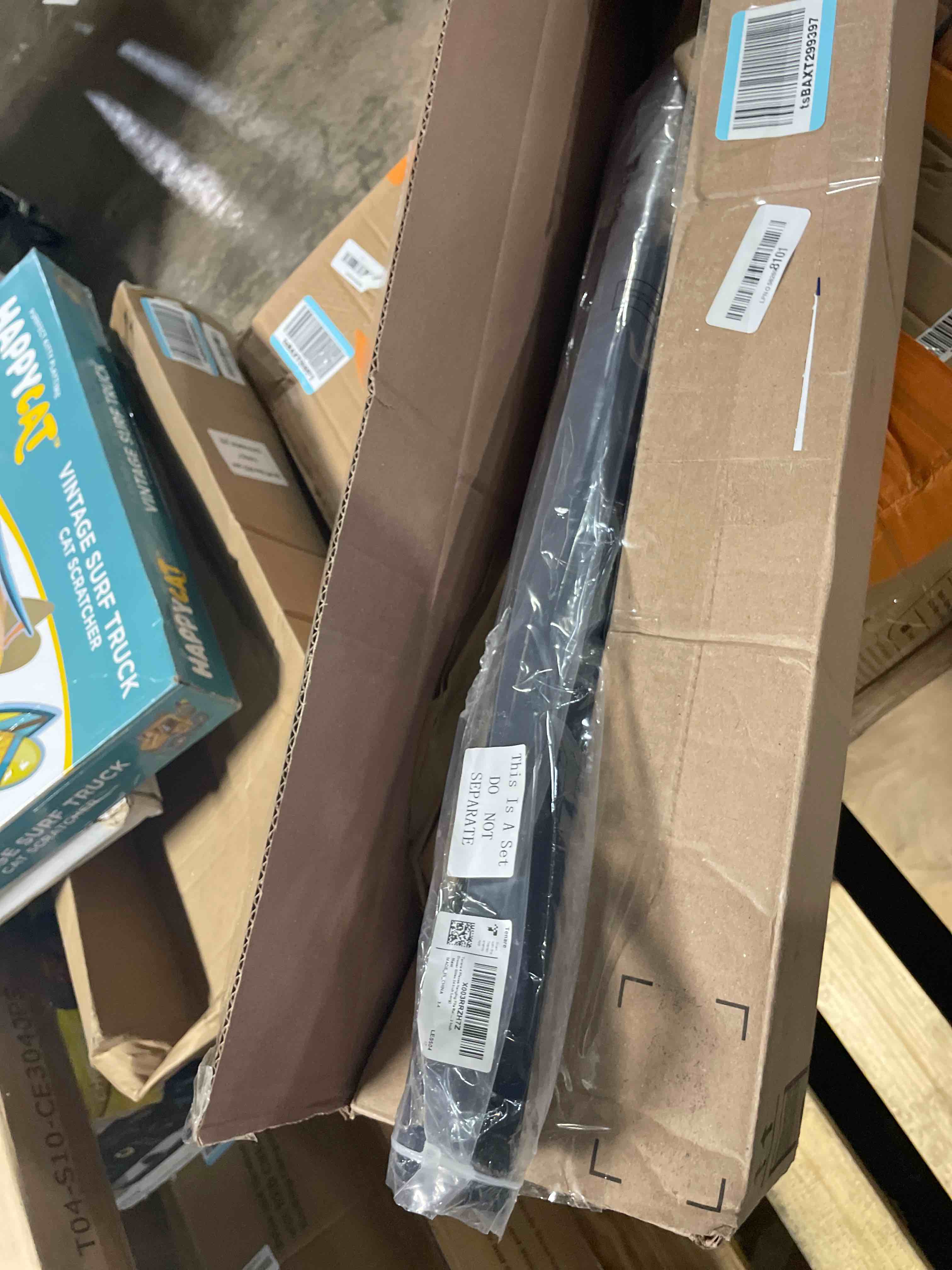 Condition photo showing New/Like New for tenare 4 pieces hanging file rails pvc black file rails hanging system keeping your folders neat and organized(1/2 inch drawer sides 24 inch long)