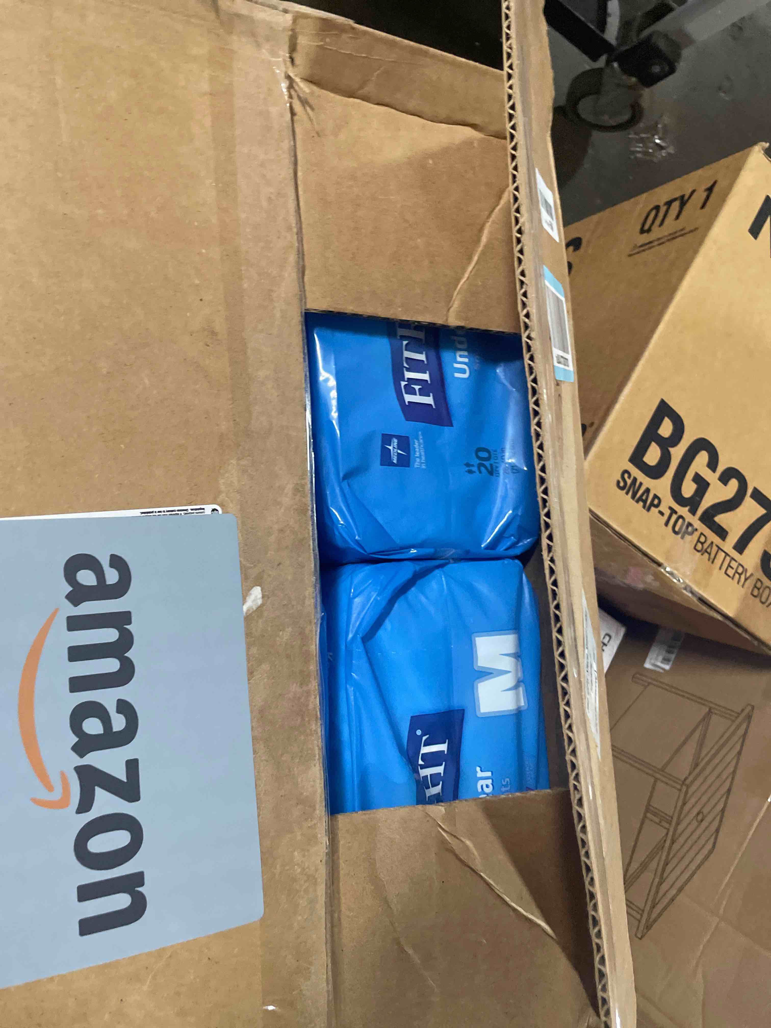 Condition photo showing New/Like New for fitright ultra unisex adult protective underwear, medium size for waist 28-40 inches, heavy absorbency, dependable incontinence protection, 80 count (4 packs of 20)
