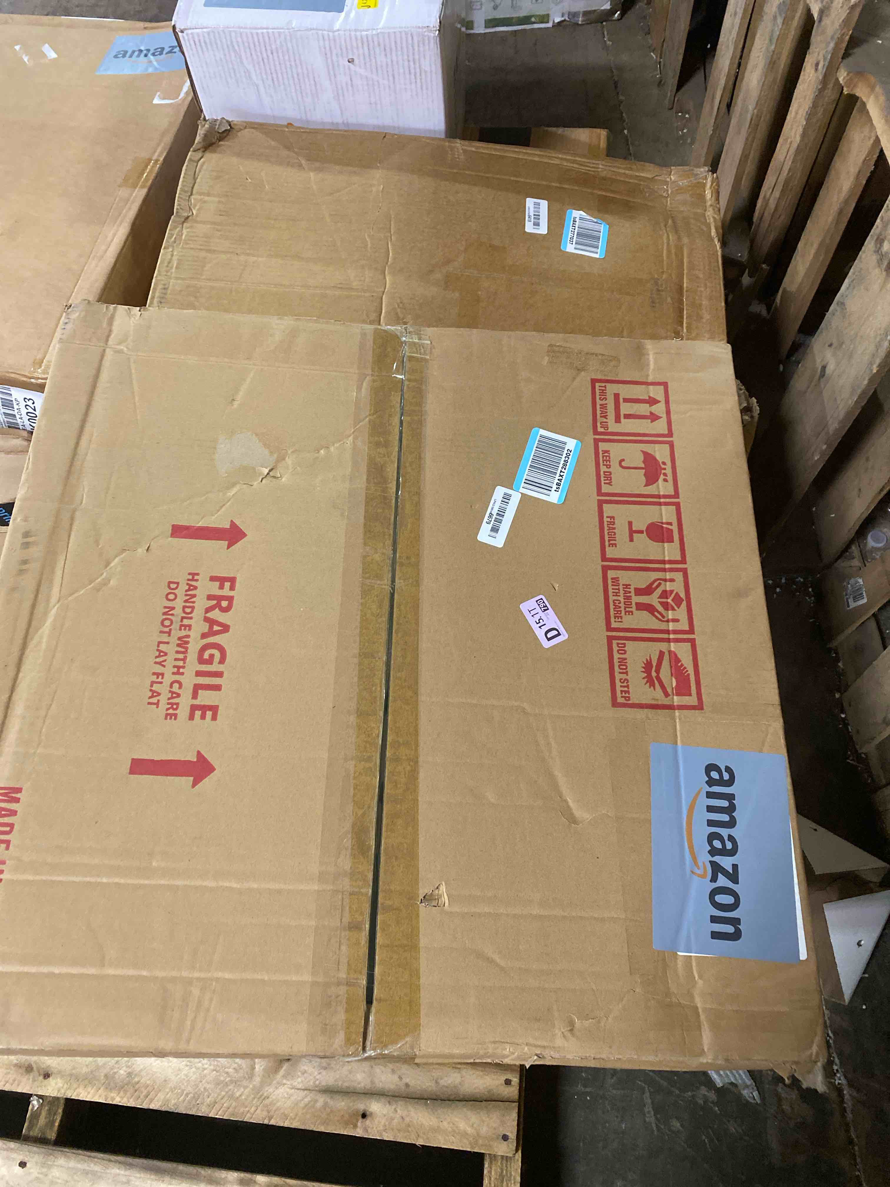 Condition photo showing New/Like New for lavie home 24x24 picture frame, square poster frame with high definition plexiglass, horizontal or vertical wall gallery 24 x 24 frames suitable for photos, artworks, posters,puzzle, black 1pc 24x24 black