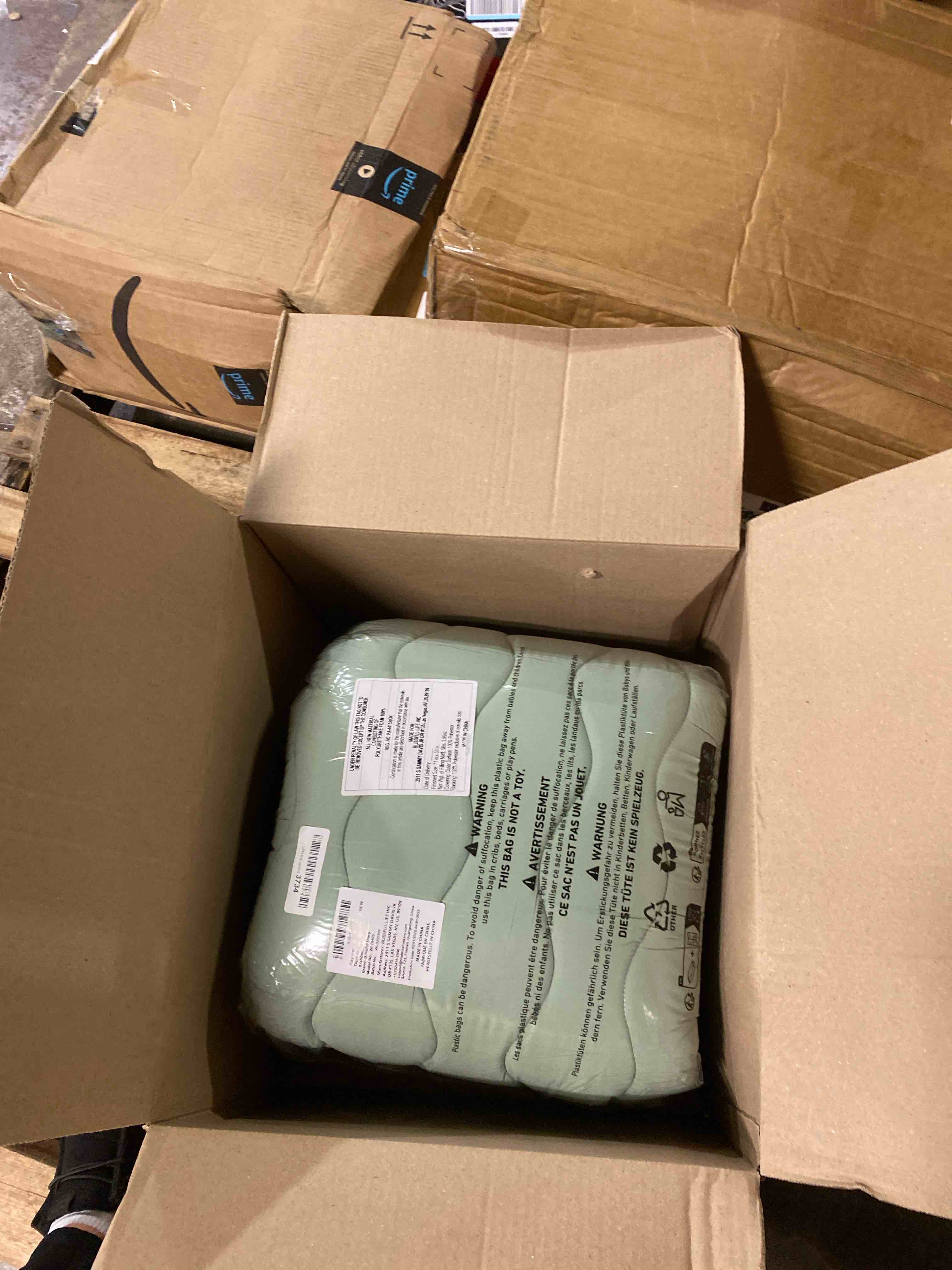Condition photo showing New/Like New for blissful diary baby play mats for floor, 71x59 inch extra thicker & large soft cushioning foam playmats for babies and toddlers, foldable washable baby crawling mat for playpen, sage green sage green 71" x 59"