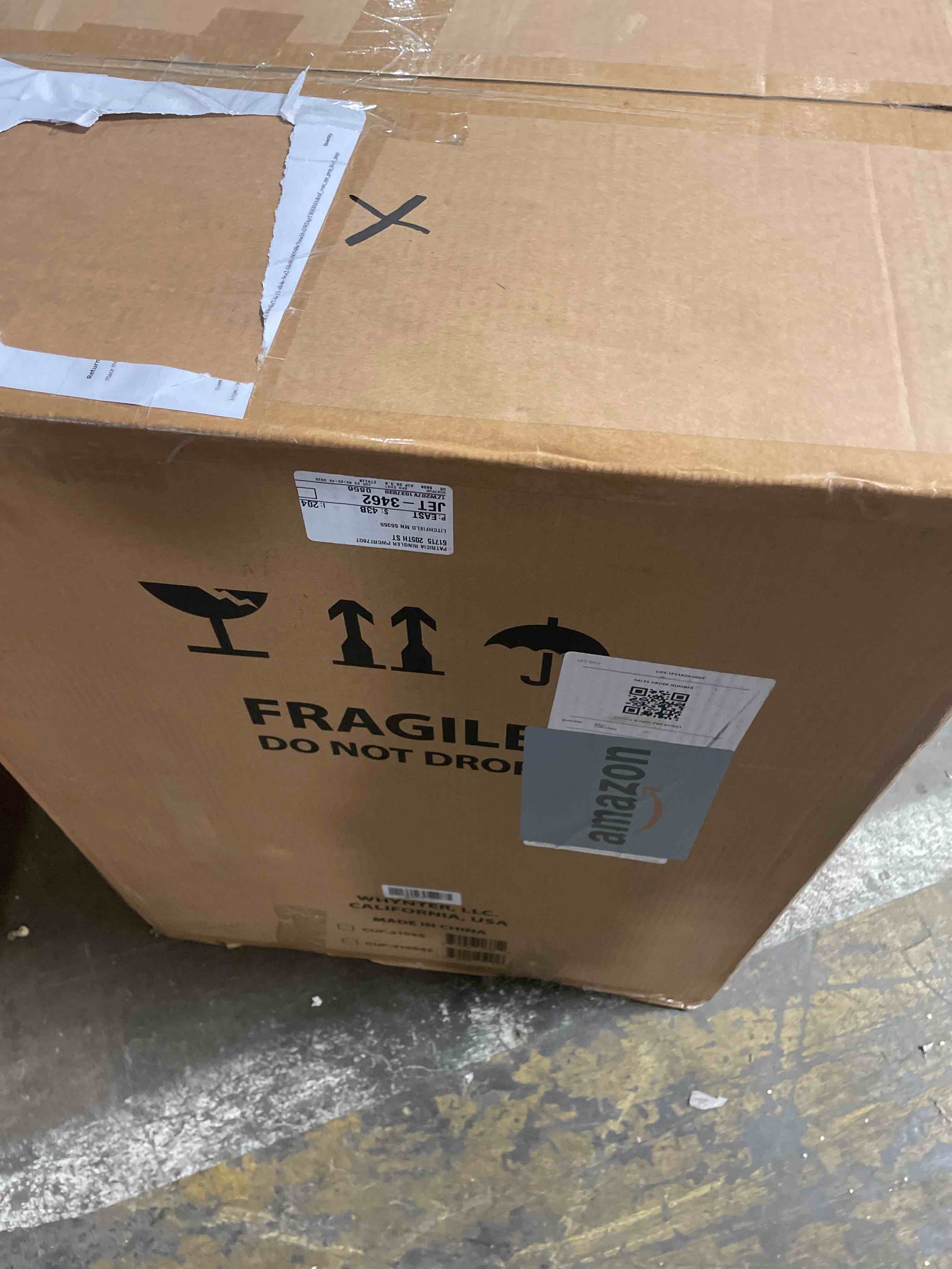 Condition photo showing Good Condition for whynter upright freezer with lock, 2.1 cu. ft. small freezer mini freezer for bedrooms, dorms, garages, offices cuf-210ss, stainless steel energy star 2.1 cubic feet stainless steel