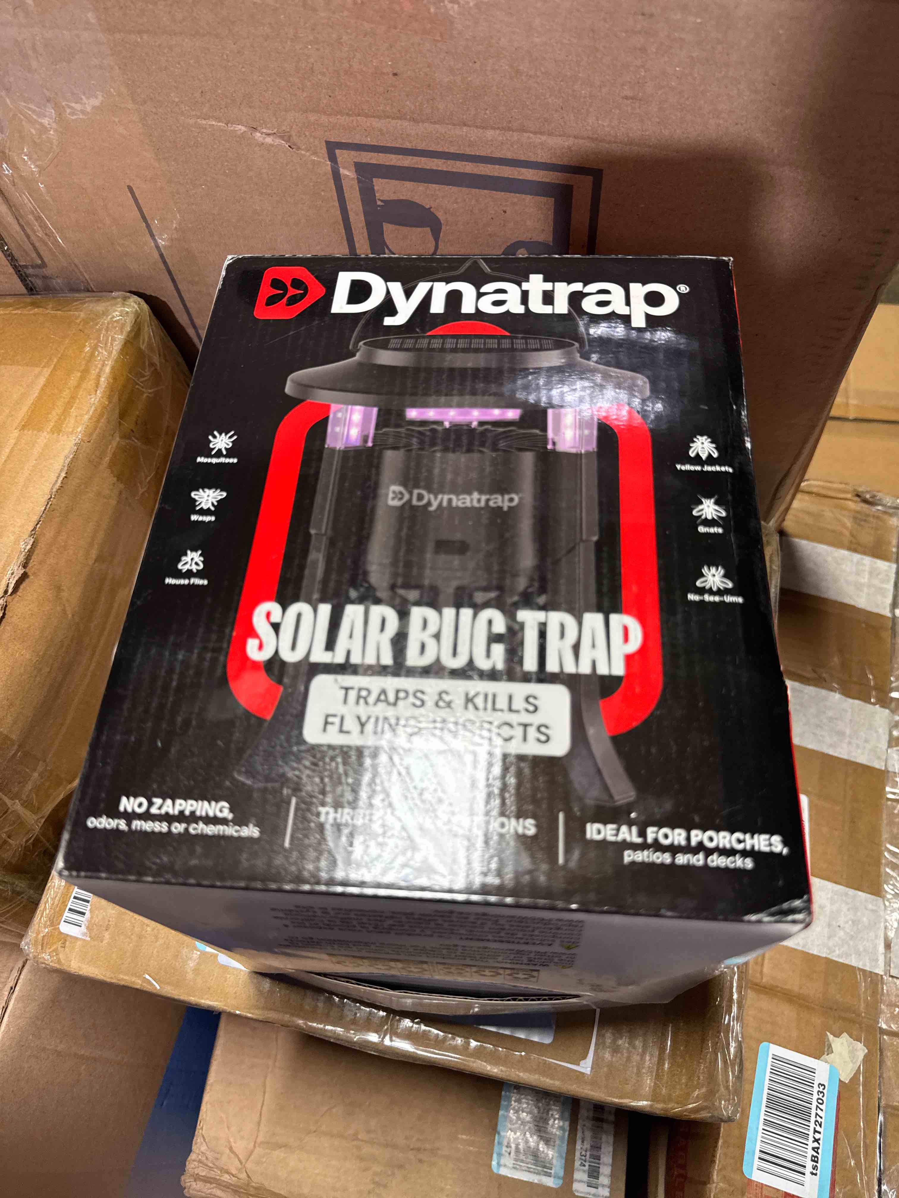 Condition photo showing New/Like New for dynatrap portable outdoor bug trap, 1/4 acre, uv led light, chemical-free | mosquito, fly, gnat, moth, wasp trap, bug zapper alternative, rechargeable flying insect catcher, cordless/solar capability