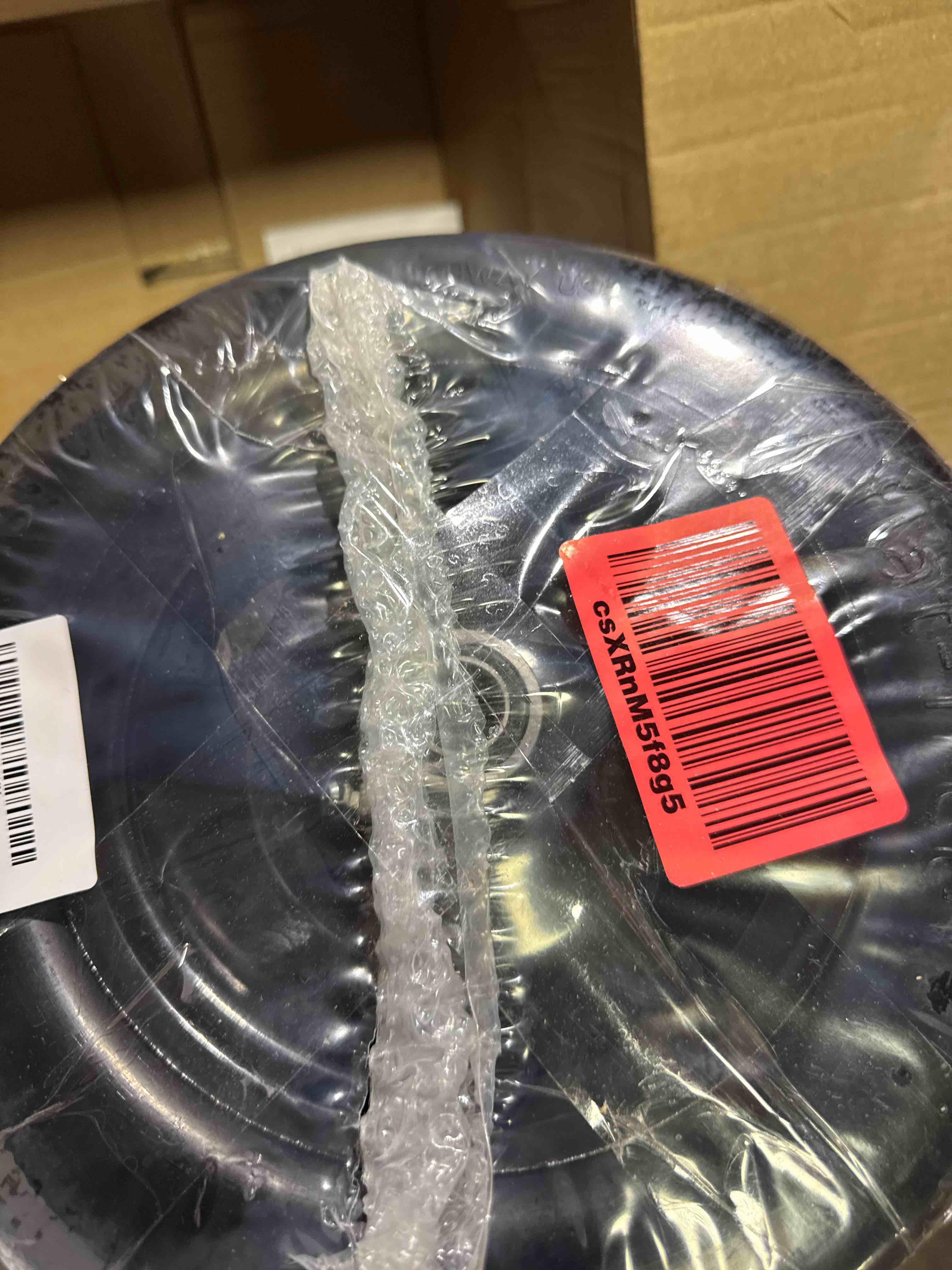 Condition photo showing New/Like New for 11x4.00-5 lawn mower tires flat free, fits zero turn mowers solid smooth lawn mower front tires, with 3/4" or 5/8" and 1/2" precision bearings and 3.4"-5" center hub, 2pack, black