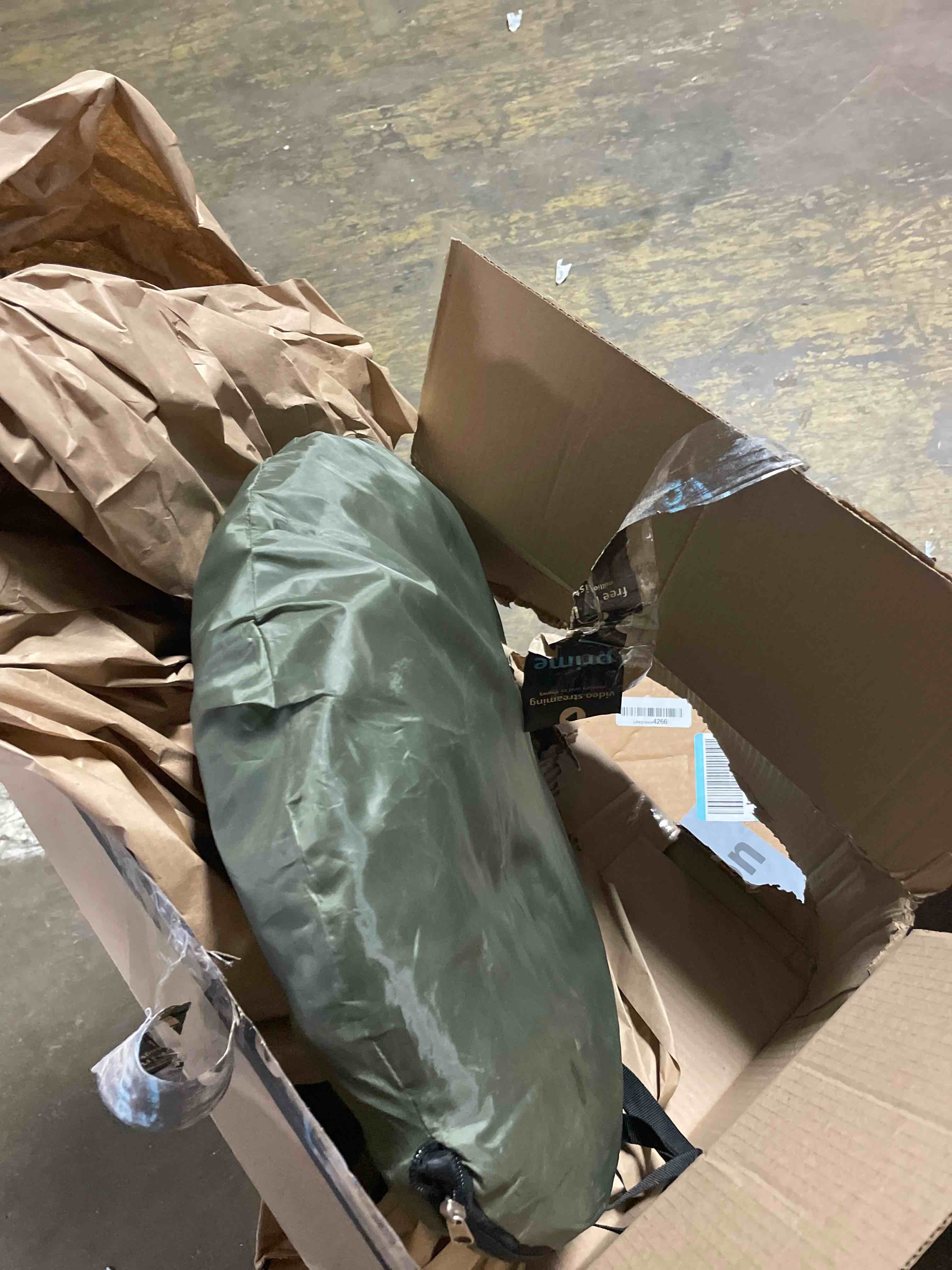 Condition photo showing Good Condition for night cat pop-up mosquito tent: 1 person camping tent with bug screen net easy set-up tent fits with camping cot (excluded) army green