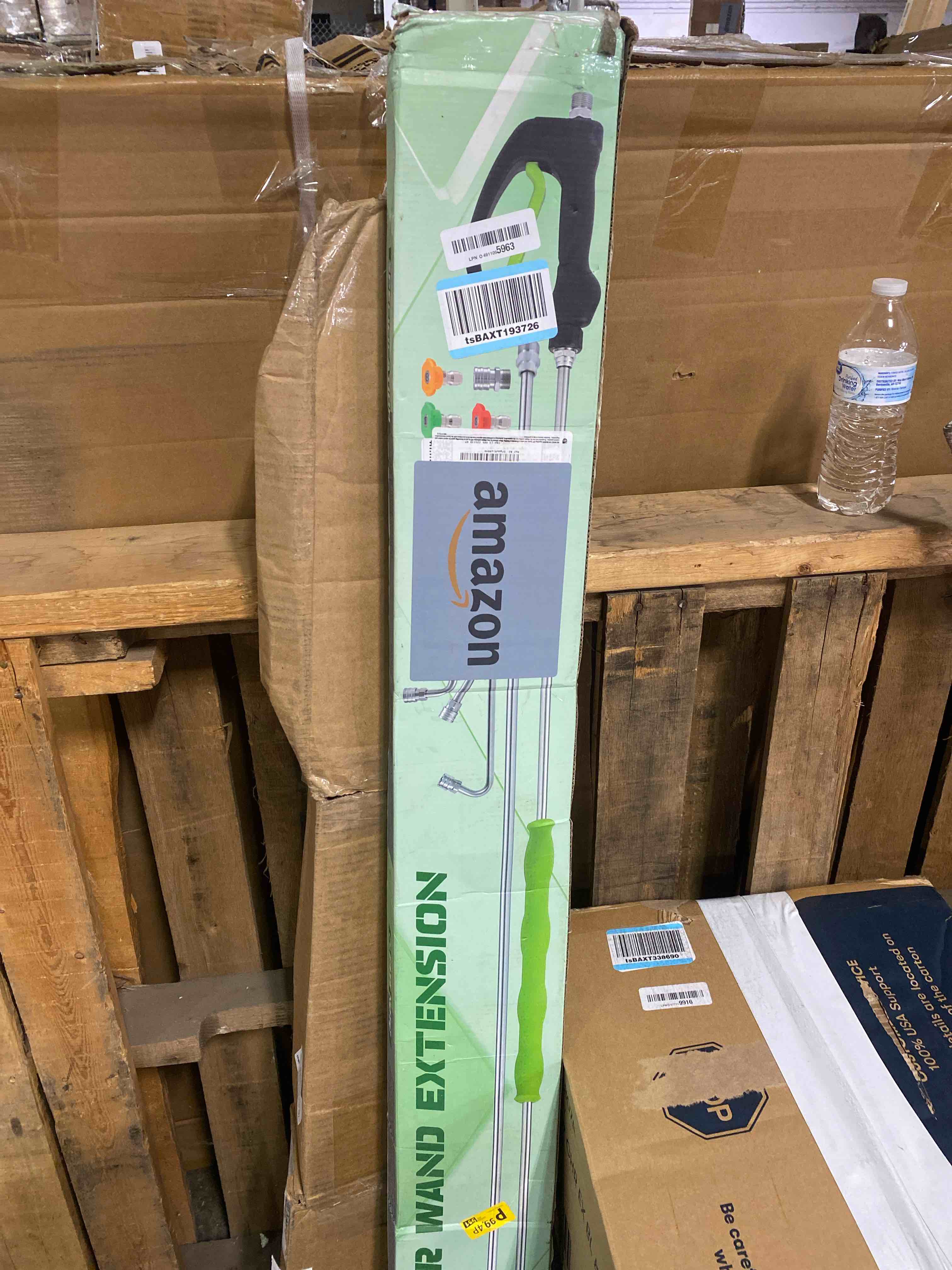 Condition photo showing New/Like New for joejet pressure washer extension wand, 120” power washer wand extension with molded grip, pressure washer accessories with 30°/90°/120° curved rods, 5 nozzle tips, 1/4” quick connect 120 inch