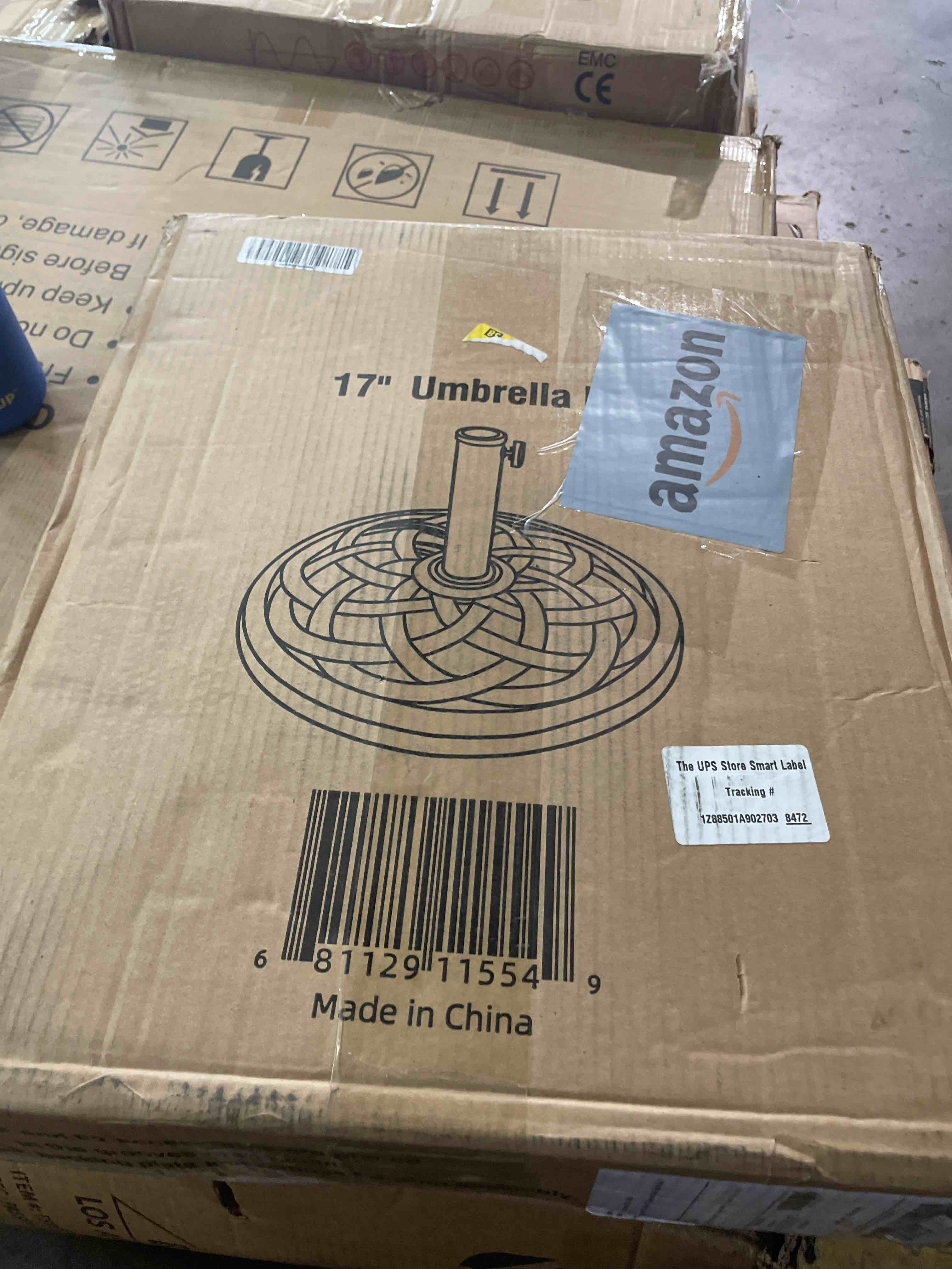 Condition photo showing New/Like New for backyard expressions patio · home · garden 911554 21 pound umbrella base, bronze