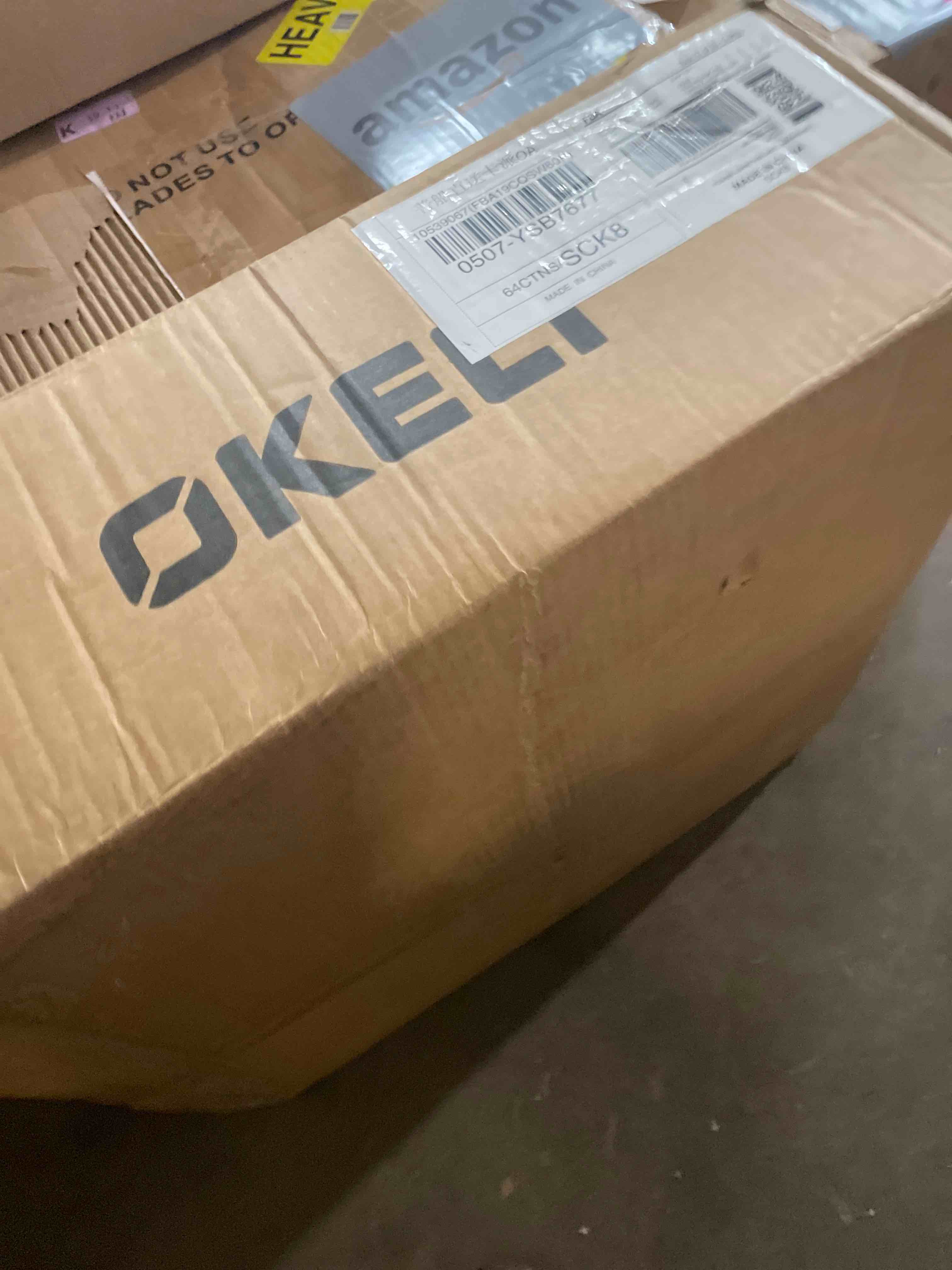 Condition photo showing New/Like New for okeli 19.7 modern crystal chandeliers semi flush mount ceiling light, black round crystal chandelier ceiling lights fixture for hallway bedroom living room e12*6 19.7" black