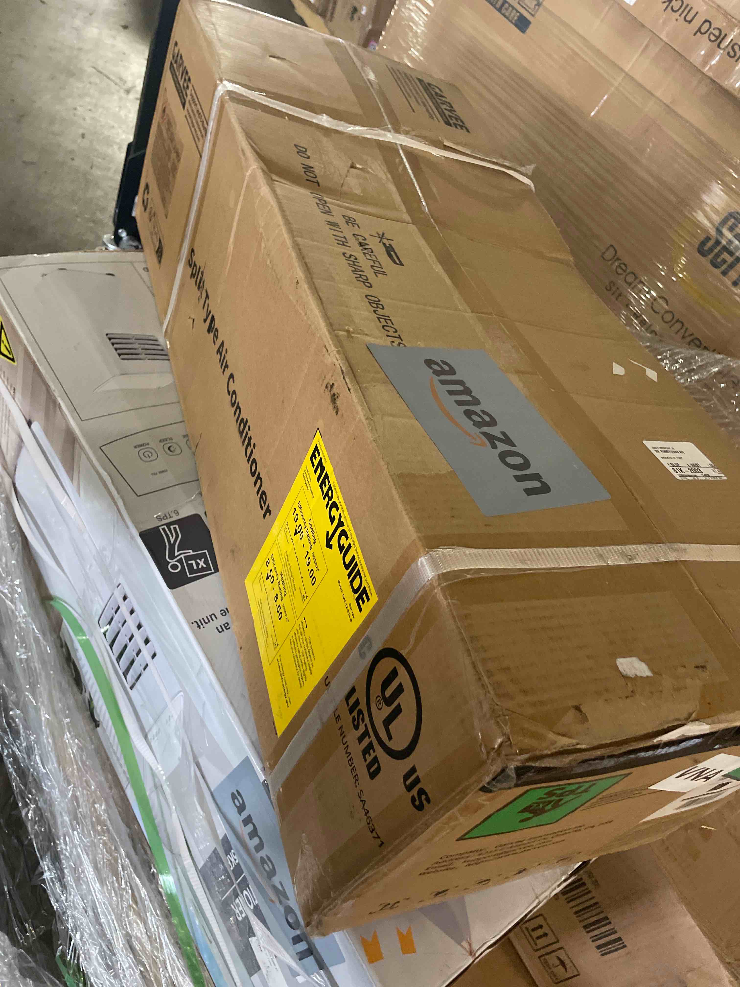 Condition photo showing New/Like New for (only one box)garvee 2 ton / 24000 btu mini split air conditioner and heat pump, 21 seer2 208 / 230v?ductless inverter system,smart wifi mini split compatible with alexa,cools & heats rooms up to 1500 sq.ft