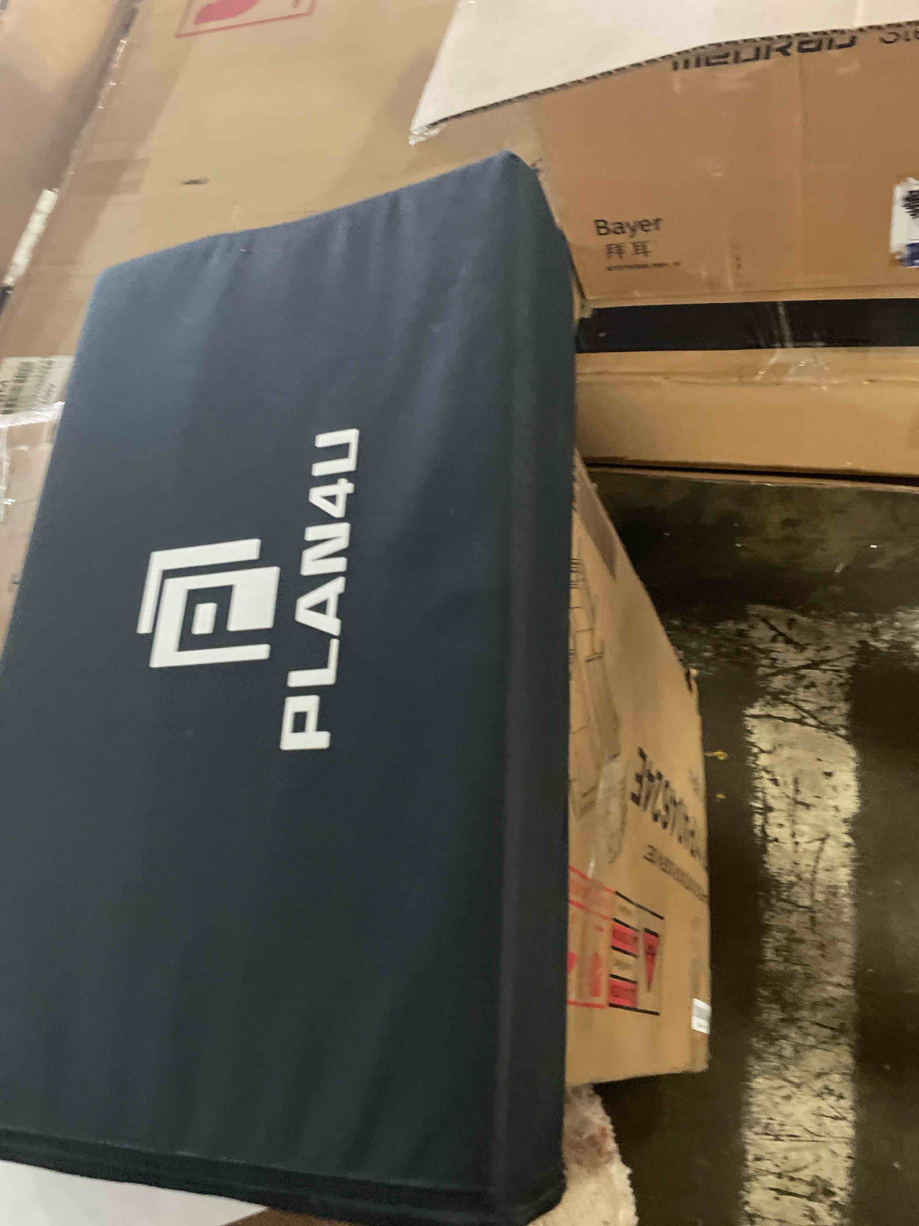 Condition photo showing Good Condition for plan4u hip thrust back pad for squat rack & olympic barbell bar tilt-pad | bench press, shoulder back support, versatile, space-saving, workout pad, split squat, plank, elevated push-ups, glute bridge