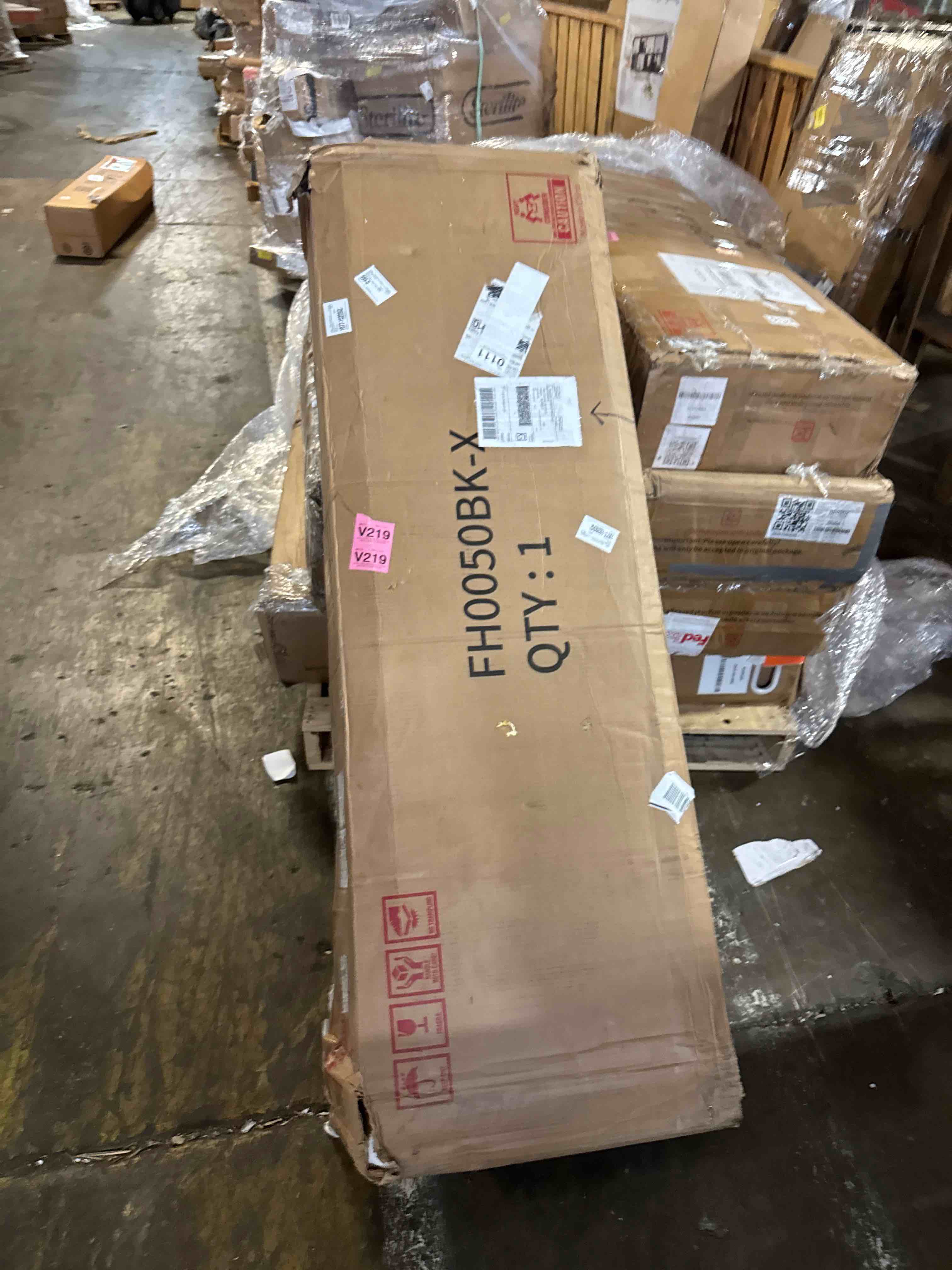 Condition photo showing New/Like New for lynsom fluted dresser and nightstand set, 3 pieces bedroom set, 55 inch wide 7-drawer dresser & 2-drawer nightstands set of 2, modern dressers set for bedroom, hallway, black
