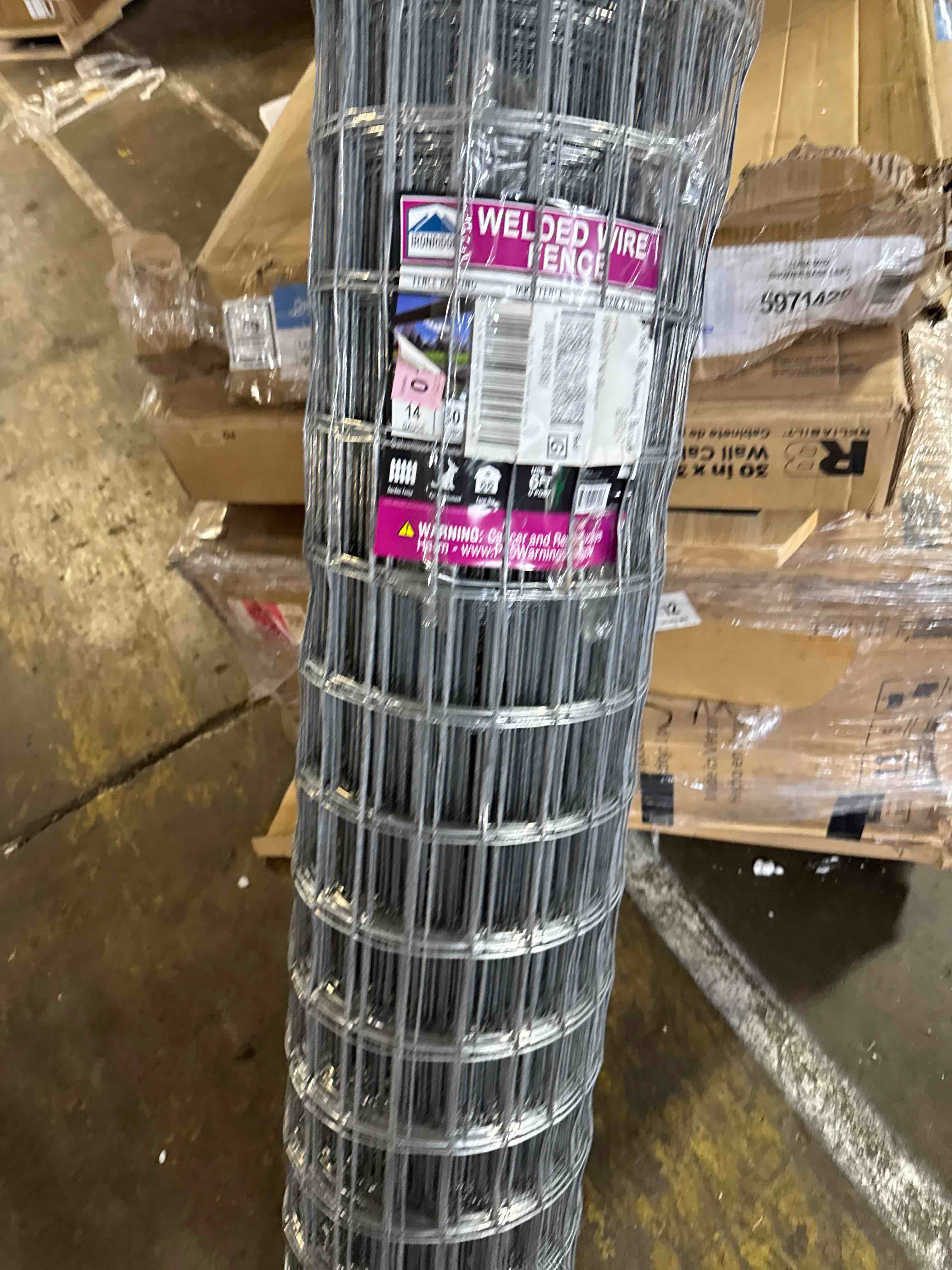 Condition photo showing New/Like New for yardgard 2 in. x 4 in. mesh welded wire fence roll, 48 in. x 50 ft., 14-gauge galvanized steel fence for animal enclosures, garden protection and property fencing, rabbit control an utility fence 48.in x 50 ft. x 14 ga.