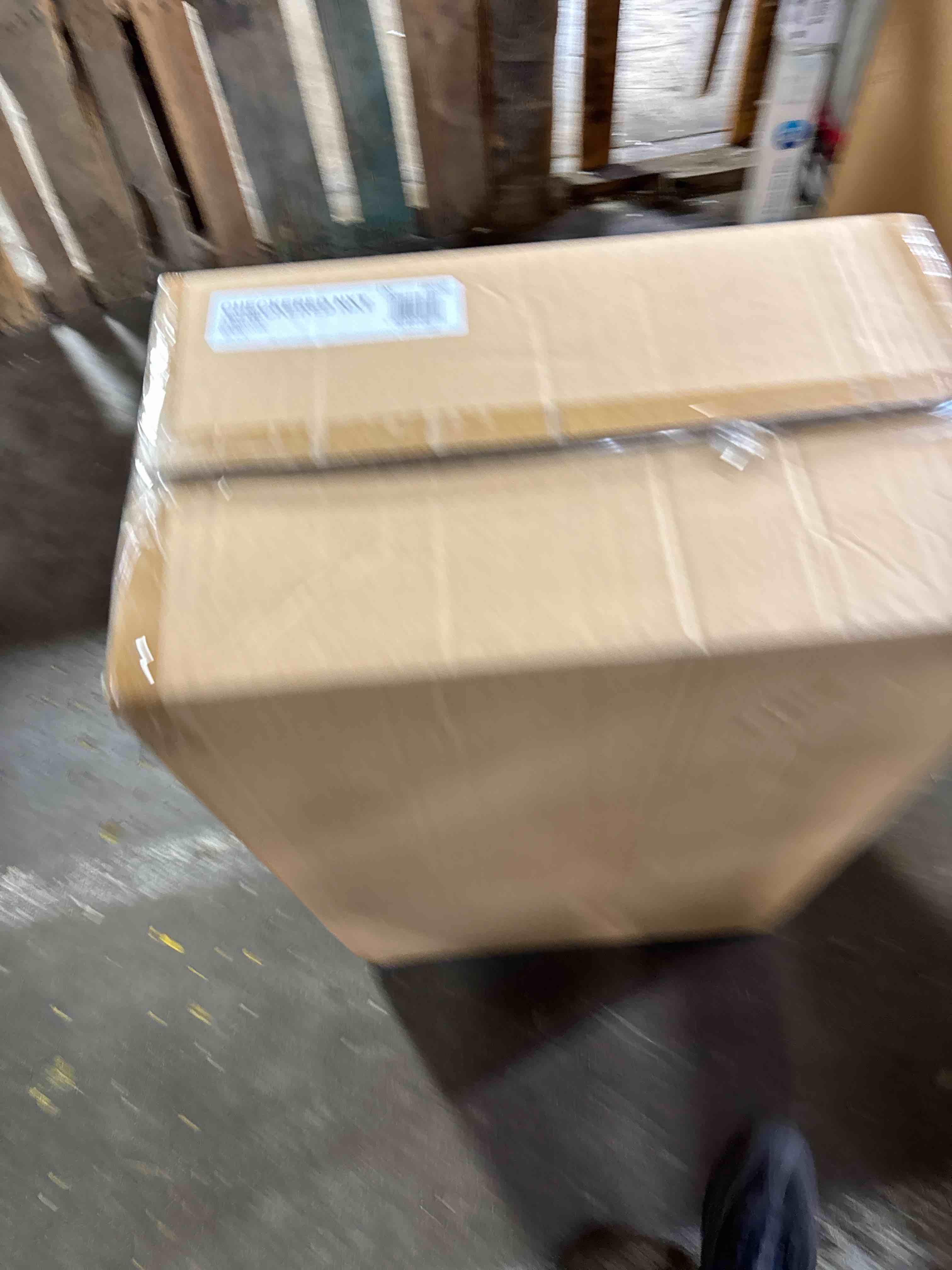Condition photo showing New/Like New for american tourister nxt hardside large checked spinner suitcase - blackout: 8 wheels, abs shell