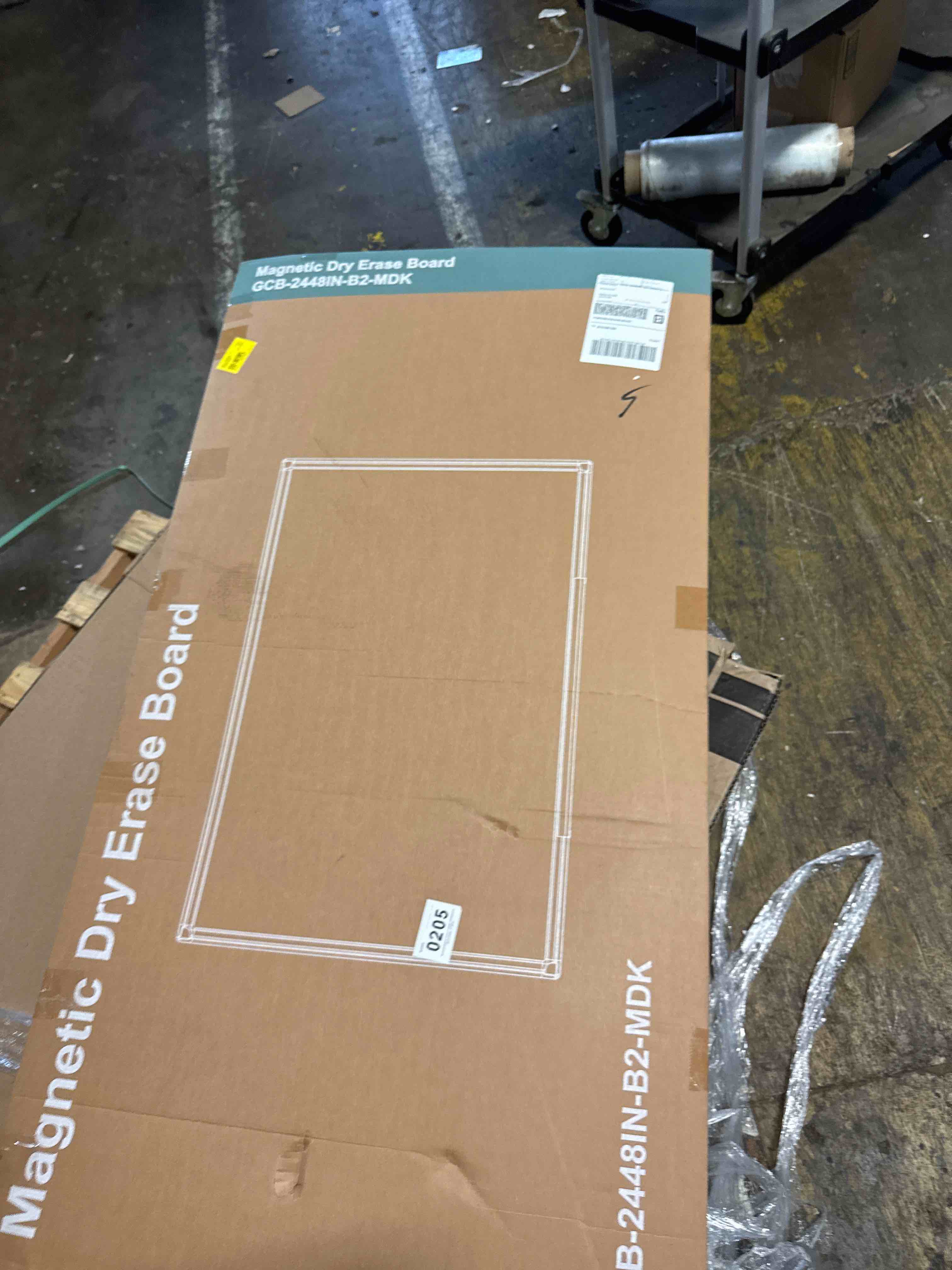 Condition photo showing New/Like New for newbulig white board, 36" x 24" magnetic dry erase board for wall with 1 dry eraser & 2 multi-color