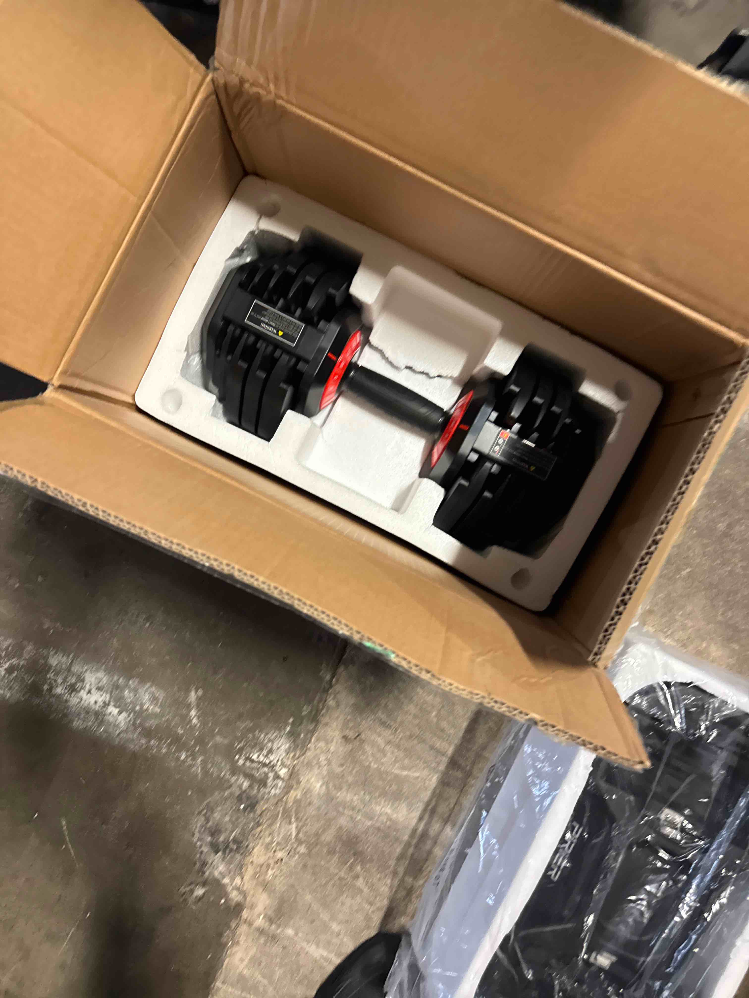 Condition photo showing New/Like New for adjustable dumbbells set 25lb/50lb,10-in-1?quick dial weights with storage | 10-in-1 adjustable weight; 2-in-1 storage case; 1s quick-adjust; 80% space-saving;weight set anti-slip grip for home gym(similar see pics)