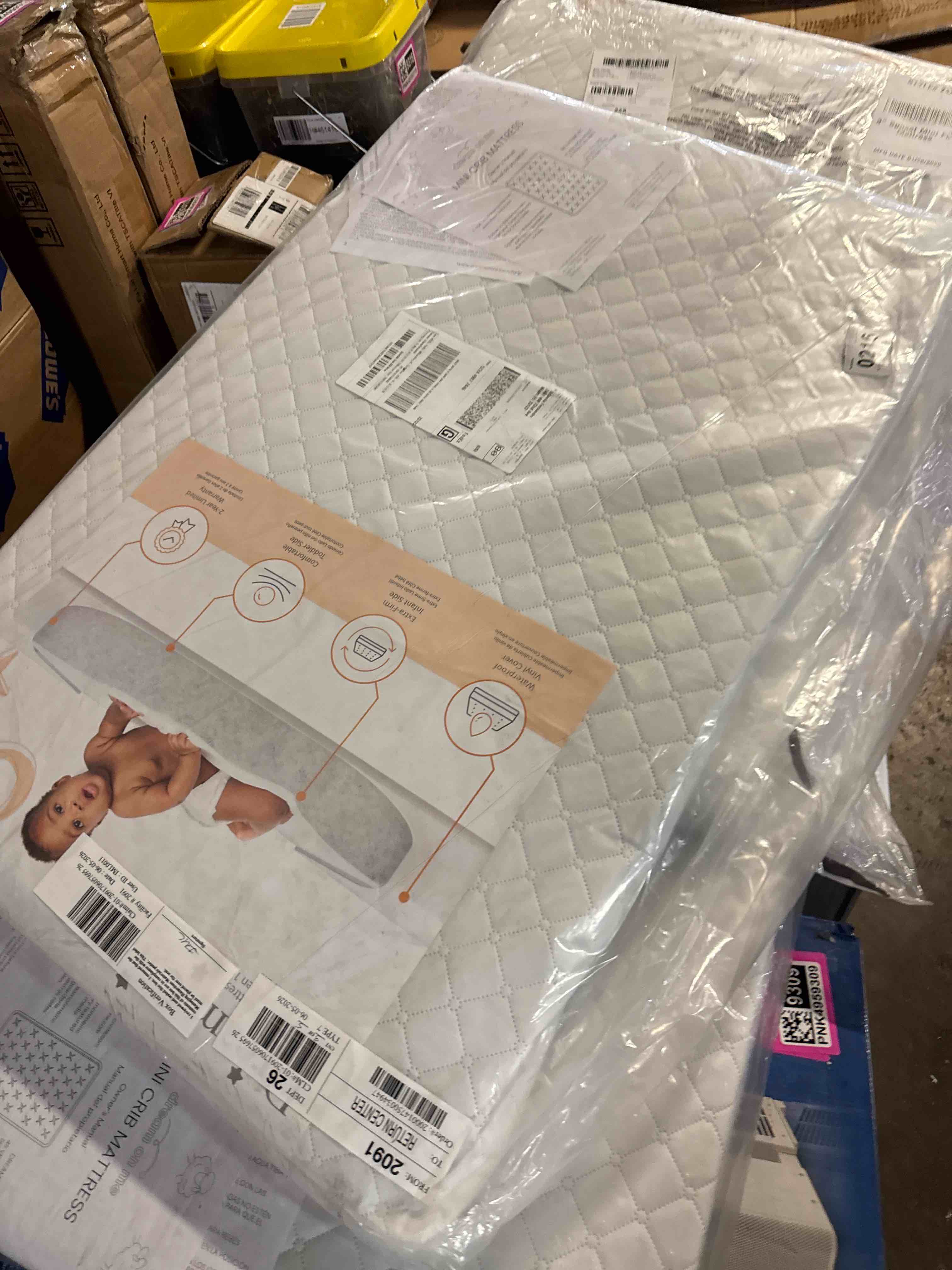 Condition photo showing New/Like New for dream on me luna haven 2" cradle mattress – lightweight firm polyester fiber core, waterproof & easy-clean, stain & odor resistant, greenguard gold and bsa certified (36" l x 18" w x 2" h)