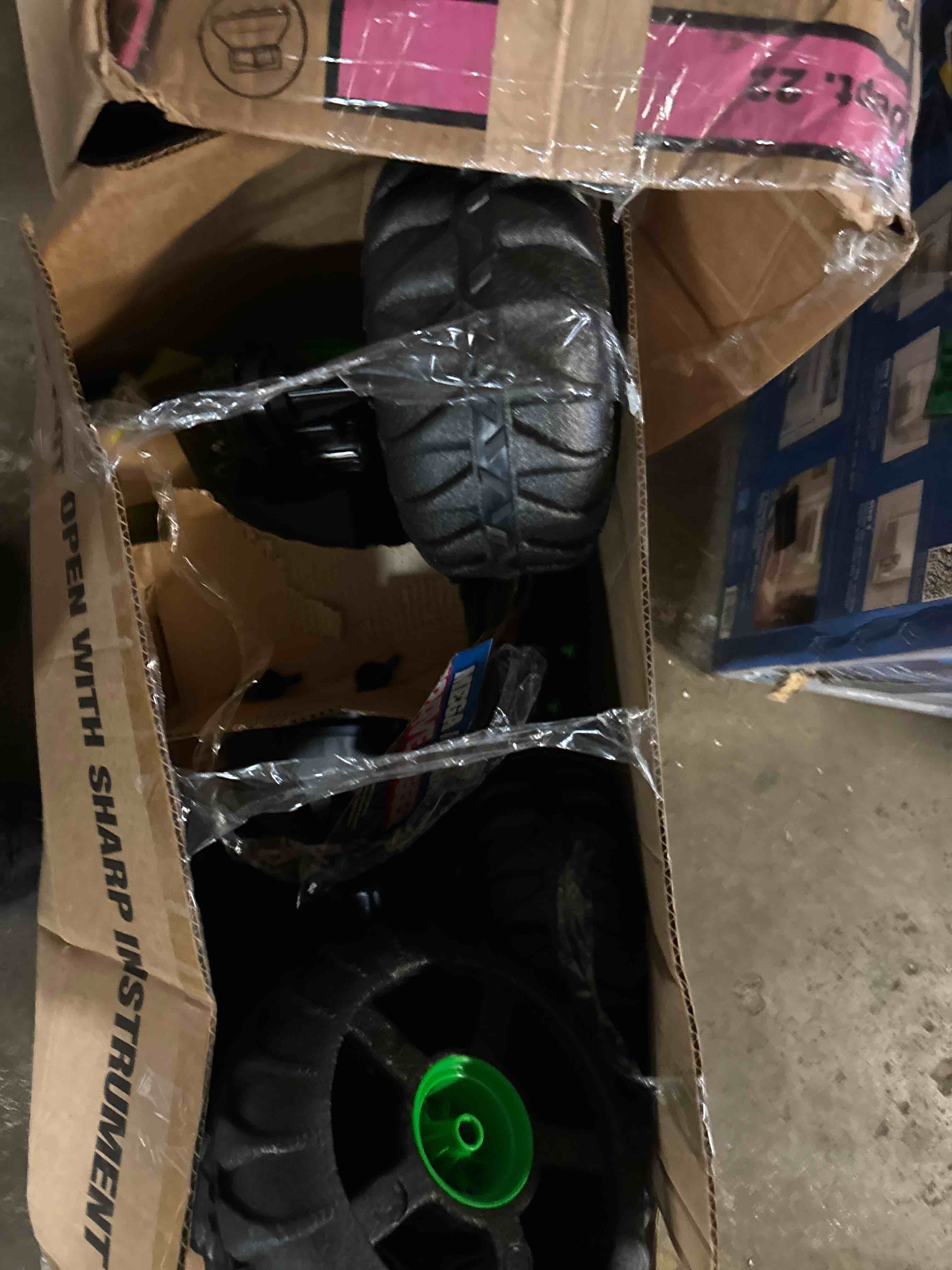 Condition photo showing As Is for monster jam, official mega grave digger all-terrain remote control monster truck, over 2 ft. tall, 1:6 scale, kids toys for boys and girls ages 4 and up mega grave digger (v2)