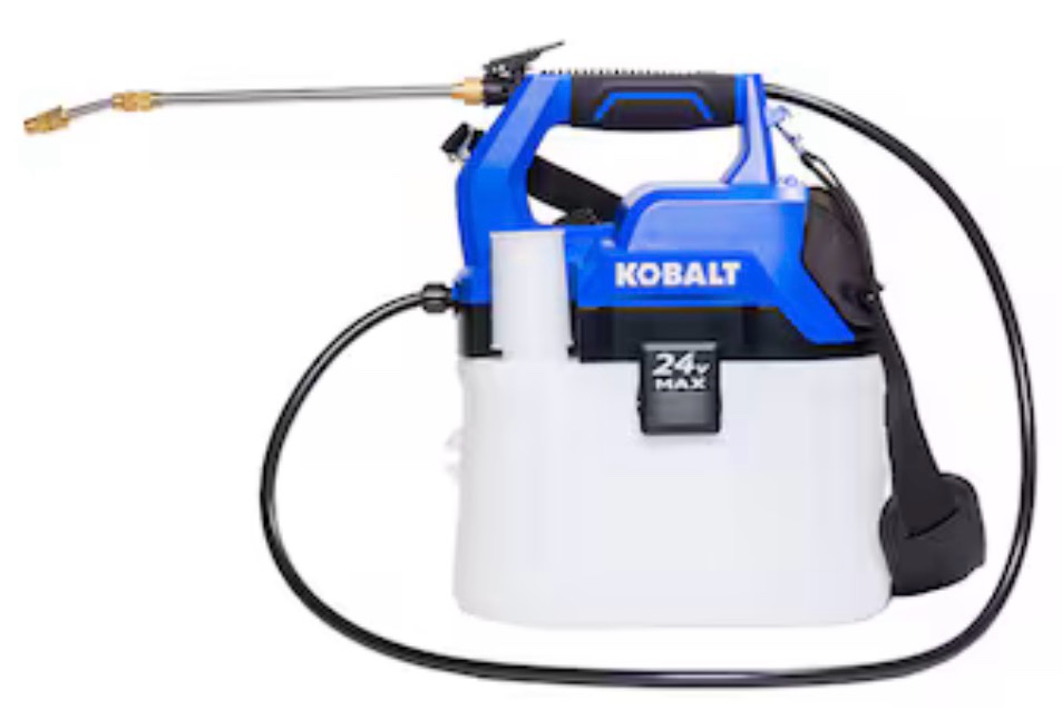 kobalt 2.11-gallon 24-volt battery operated handheld sprayer