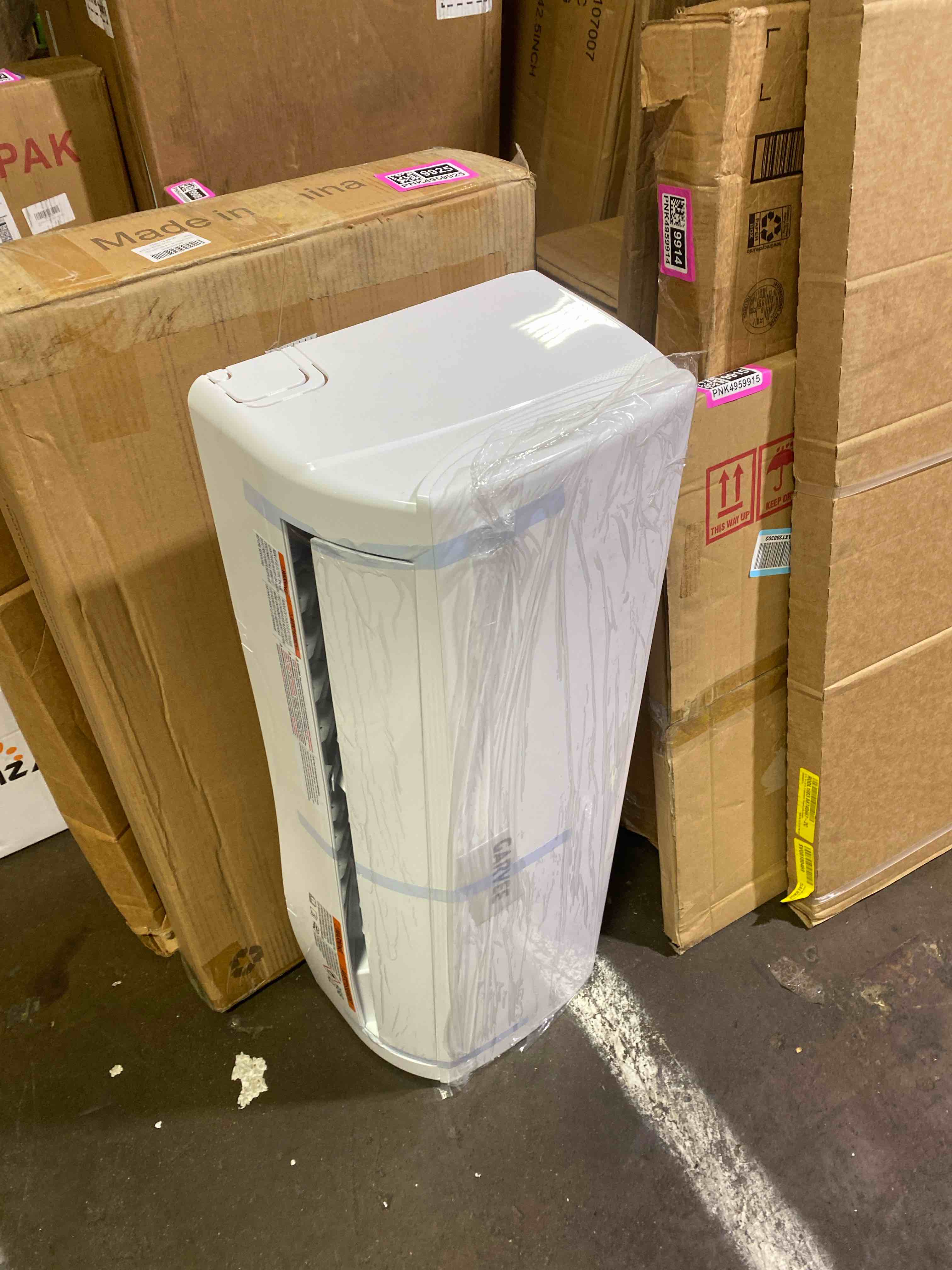 Condition photo showing As Is for (inside piece only) garvee18000 btu 21 seer2 ductless mini split ac & heat pump, wifi control, compatible with alexa, 230v energy efficient inverter system, cools up to 1000 sq.ft