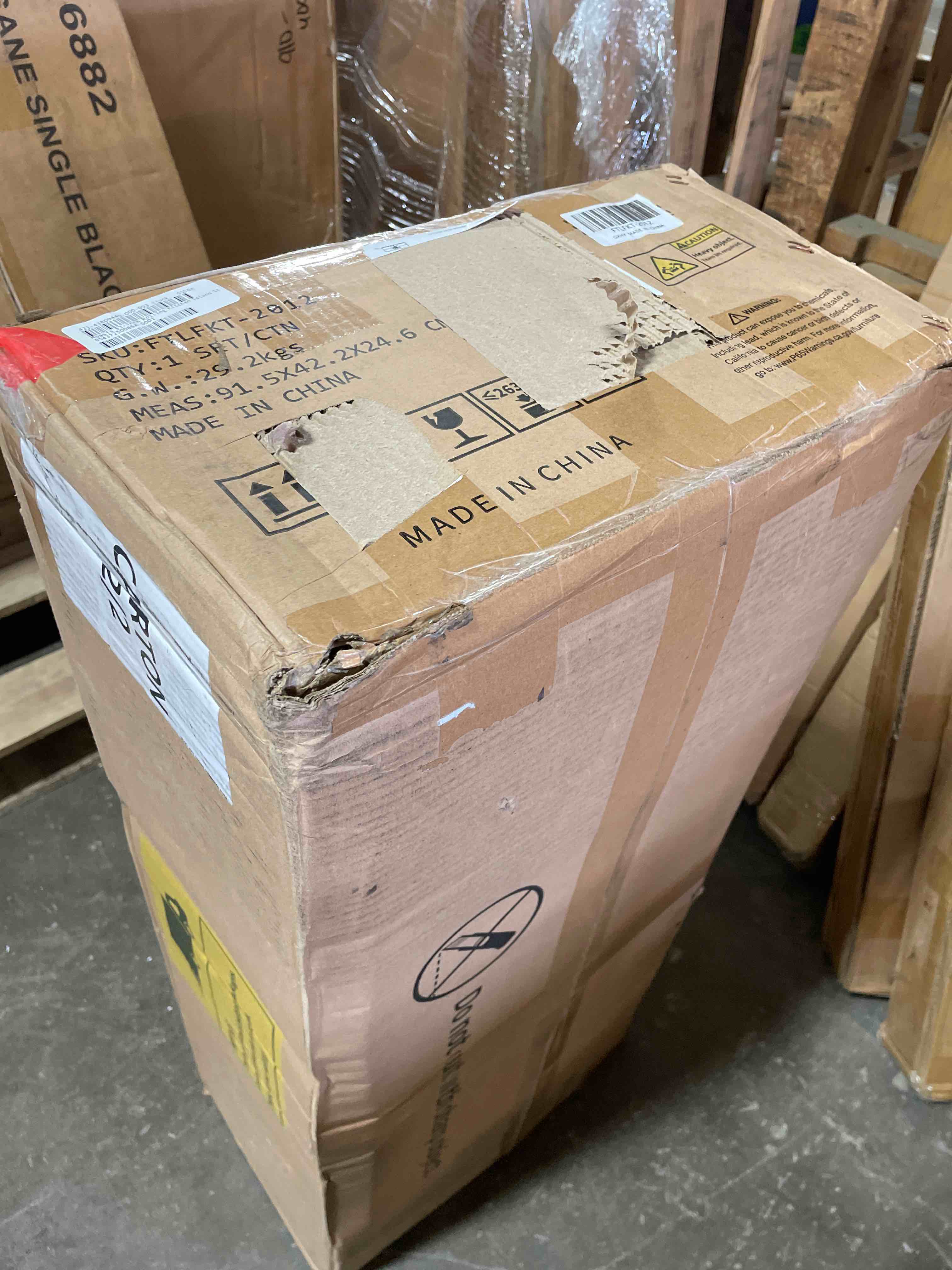 YITAHOME 53 inch Large Rolling Kitchen Island with Trash Can Storage