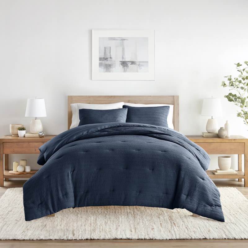 all season textured down alternative comforter set