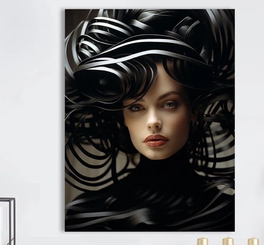 " Elegant Fashion Woman II Canvas”