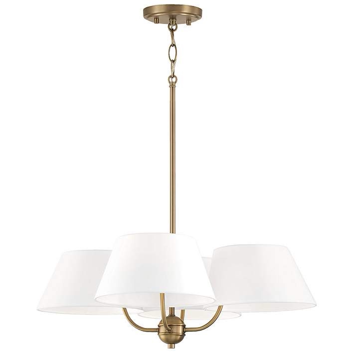 Capital Lighting Welsley 4 Light Chandelier Aged Brass
