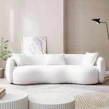 Wallas 3Seater Sofa Arm L&R White Boucle
