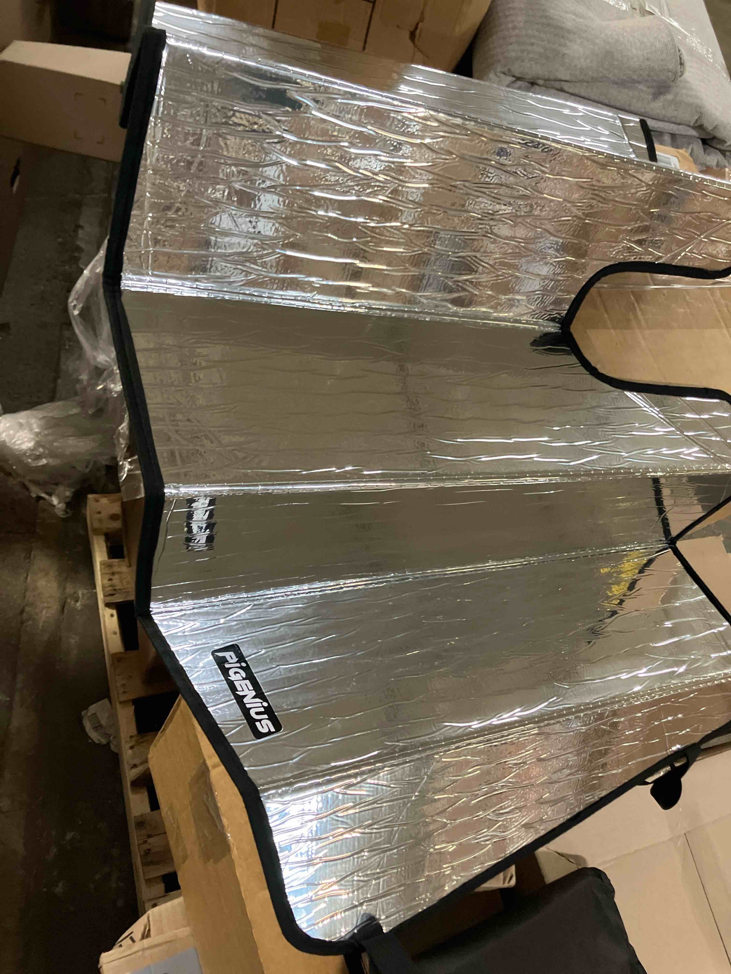 Windshield Sun Shade for 2018-2024 Jeep Wrangler JL, 2020-2024 Jeep Gladiator Custom Front Window Sunshade - AstraGuard