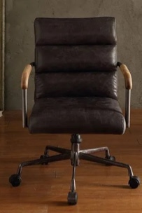 Kerrville Genuine Leather Task Chair,Office Chair,Desk Chair