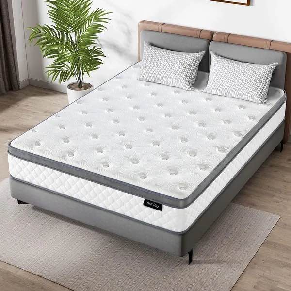 Isaac Sleep 10 in. Memory Foam Hybrid Euro Top Mattress - Full