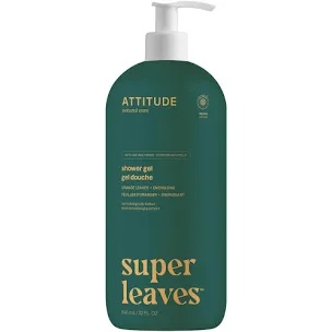 ATTITUDE Body Wash, EWG Verified, Plant- and Mineral-based Ingredients, Vegan and Cruelty-free Shower Soap, White Tea Leaves, 32 Fl Oz (B095X9DWJC)
