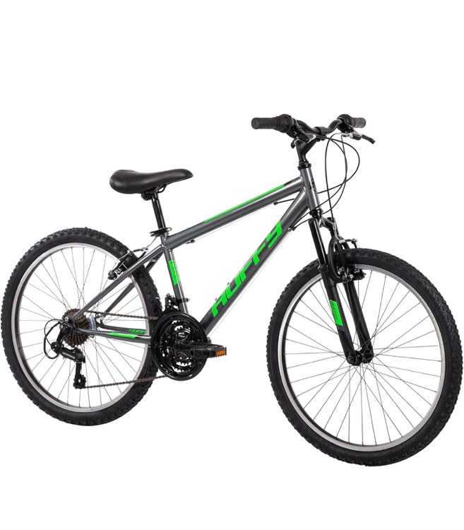 Huffy Stone Mountain Hardtail Mountain Bike for Boys/Girls/Men/Women, 20"/24"/26" Sizes, 6 or 21 Speed Shimano Twist Shifting, Front or Dual Suspension, Comfort Saddle, Sleek Colors