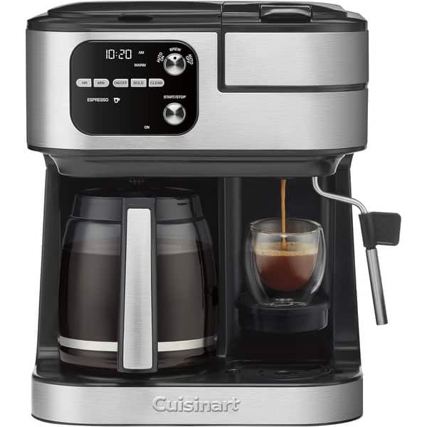 Cuisinart Coffeemaker, Coffee Center Barista Bar 4-In-1 Coffee Machine, Single-Serve Coffee, Espresso & Nespresso Capsule