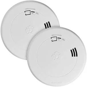 First Alert Voice and Location Alert 2 in 1 Smoke and Carbon Monoxide Alarm 10-Year 2 Pack