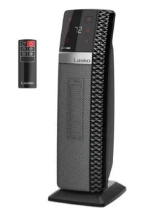 Lasko 22" Elite Collection Ceramic Tower Space Heater with Remote CT22445 Black 8.5" L New