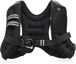 ZELUS Weighted Vest, 6lb/8lb/12lb/16lb/20lb/25lb/30lb Weight Vest with Reflective Stripe for Workout, Strength Training, Running, Fitness, Muscle Building, Weight Loss, Weightlifting