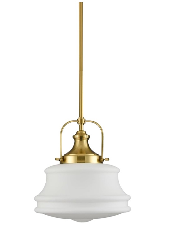 DEYNITE Industrial Pendant Light Fixtures Gold Schoolhouse Hanging Adjustable Light for Kitchen Island