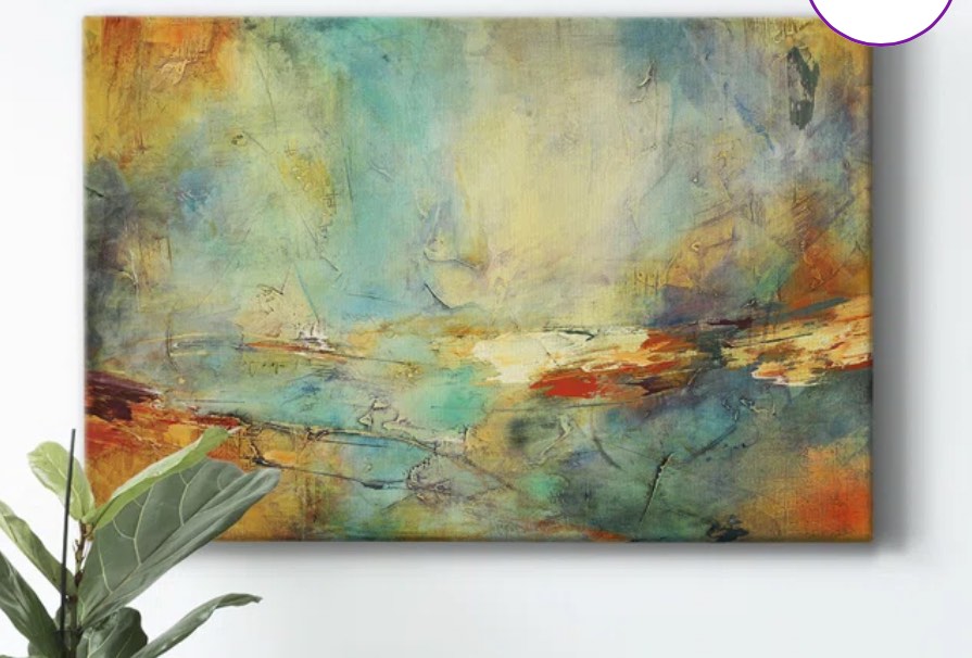 Eternidad wrapped canvas print