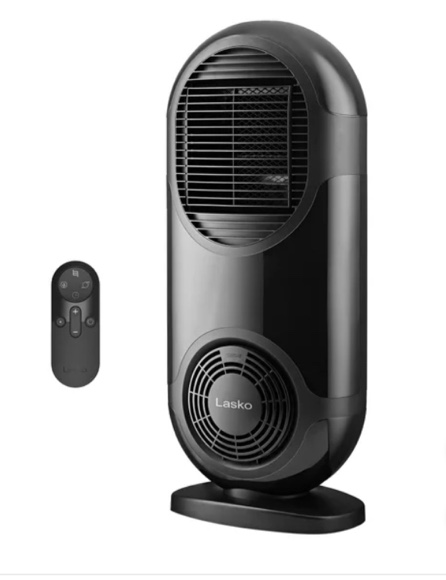 Lasko Elite Collection Revolution II Full-Room Ceramic Heater with Remote Control - Black