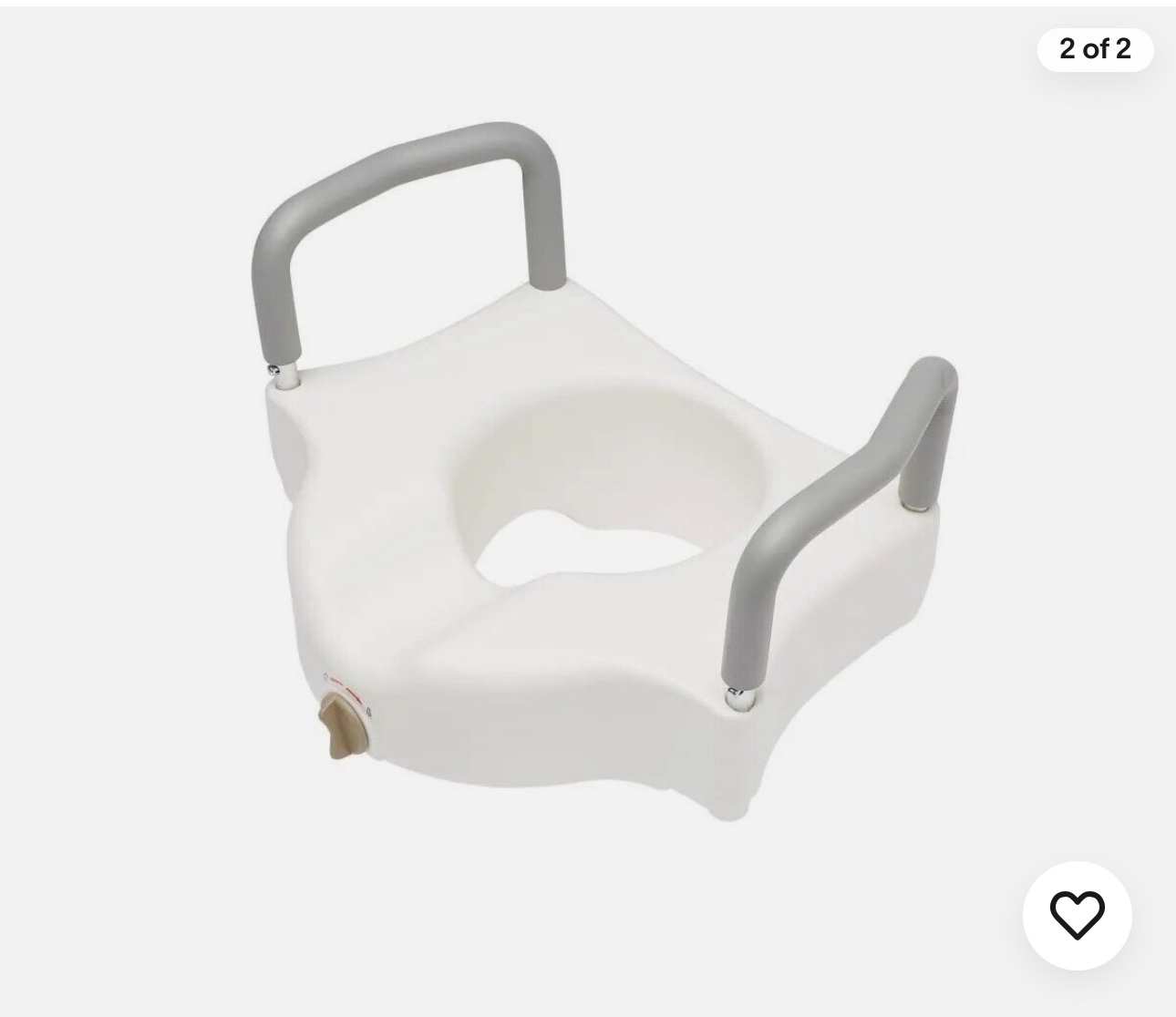 Guardian Locking Raised Toilet Seat with Arms