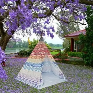 8' Feet Super Large Teepee Kid's Play Tent for indoor and outdoor - 1pc