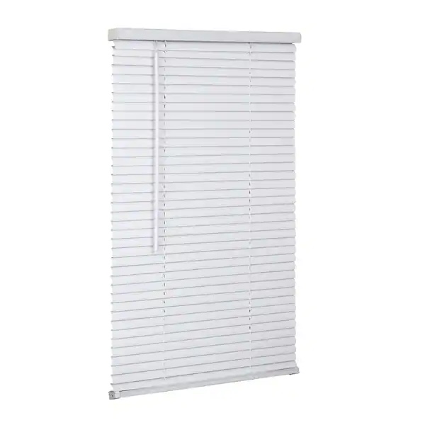 1" Cordless Vinyl Mini Blind - White - 26" W x 84" L