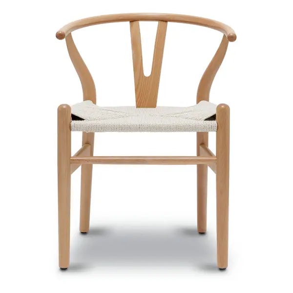 Poly & Bark Weave Chairs - Solid Wood Frame (Set of 2) - Natural/ Only 1 of 2 chairs!!!