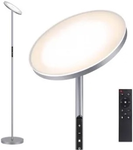 Industrial Dimmable LED Floor Lamp with Adjustable Head