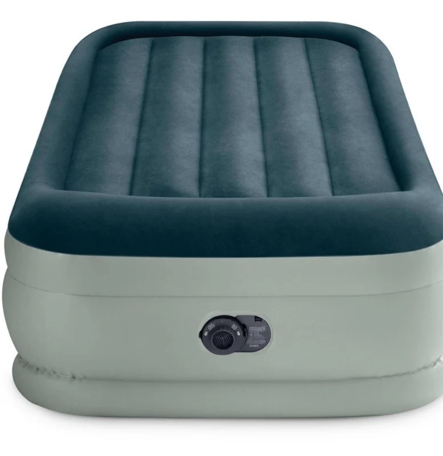Intex Elevated 18" Premium Comfort Twin Air Mattress with Internal Pump