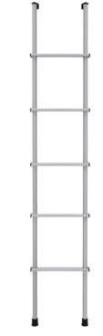 RecPro RV Bunk Ladder 66" | Black or Silver Color Options | Mounting Brackets Included | Aluminum | Made in USA (Silver)